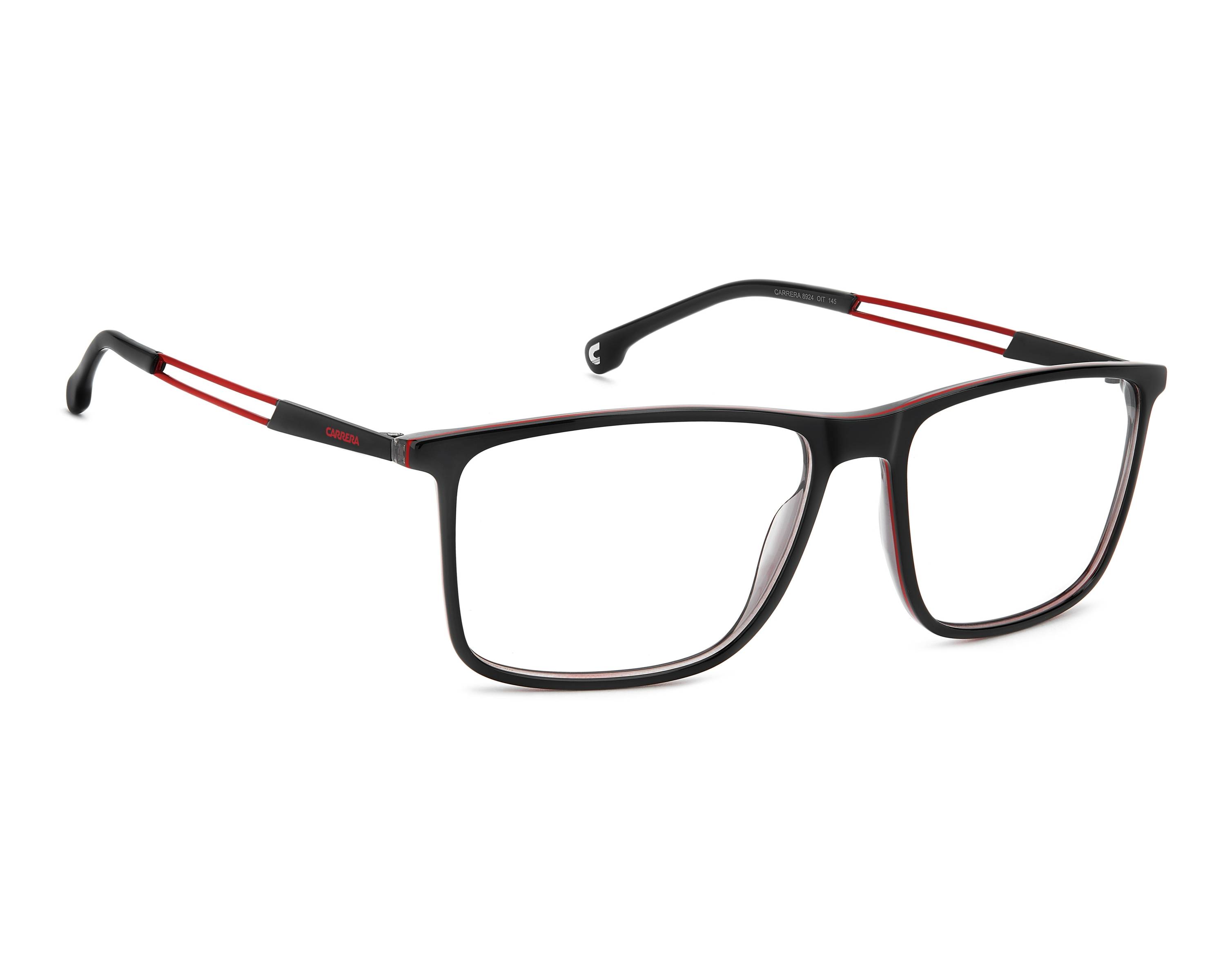 Carrera CARRERA-8924 OIT 56-15 Noir Rouge vue 360 degr&eacute;s 8