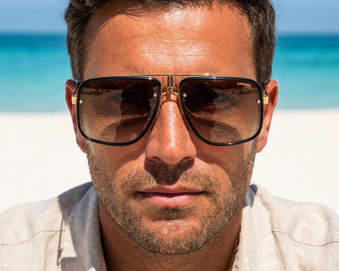 Carrera GLORY-II 00186 59-18 Noir Or vue 360 degr&eacute;s 6