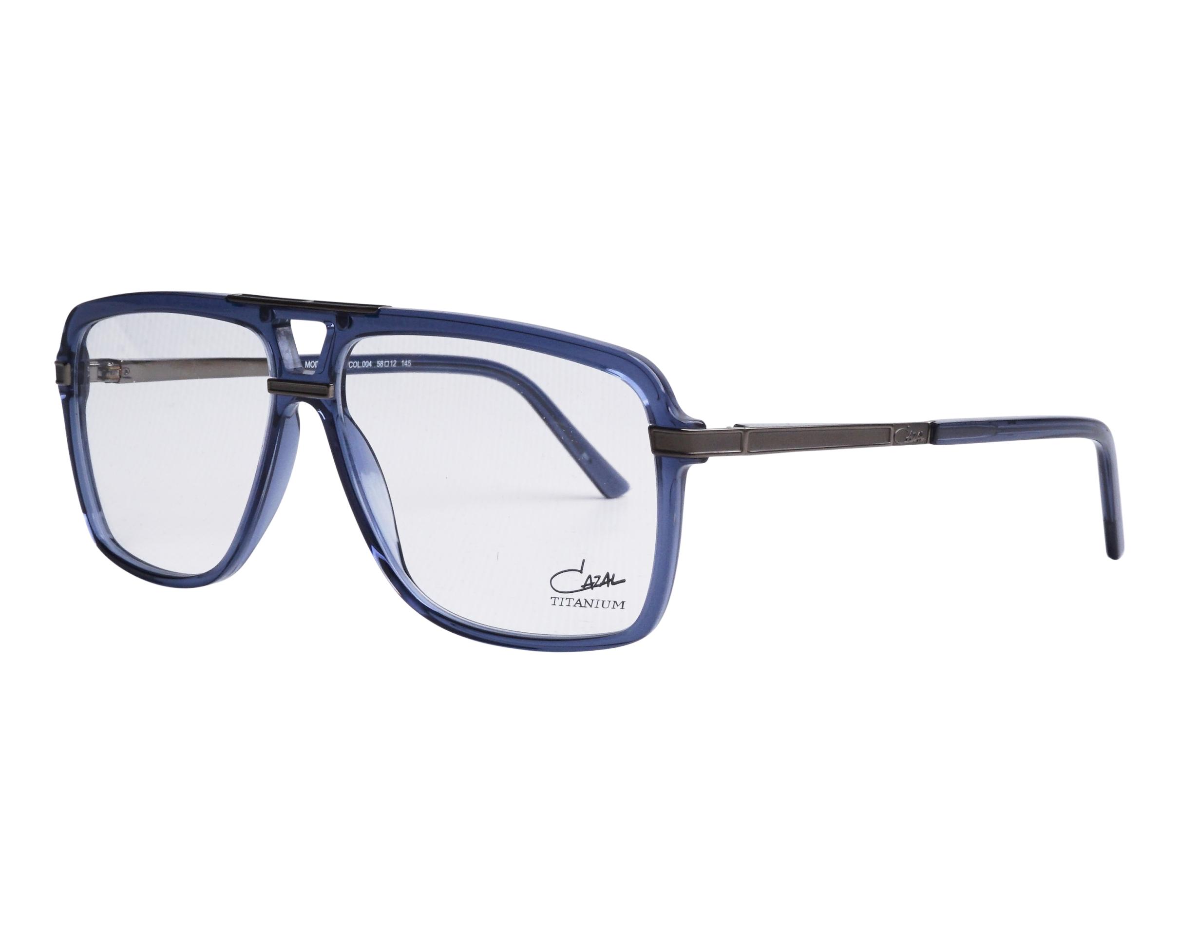 Cazal 6018 004 58-12 Bleu Gunmetal vue de face