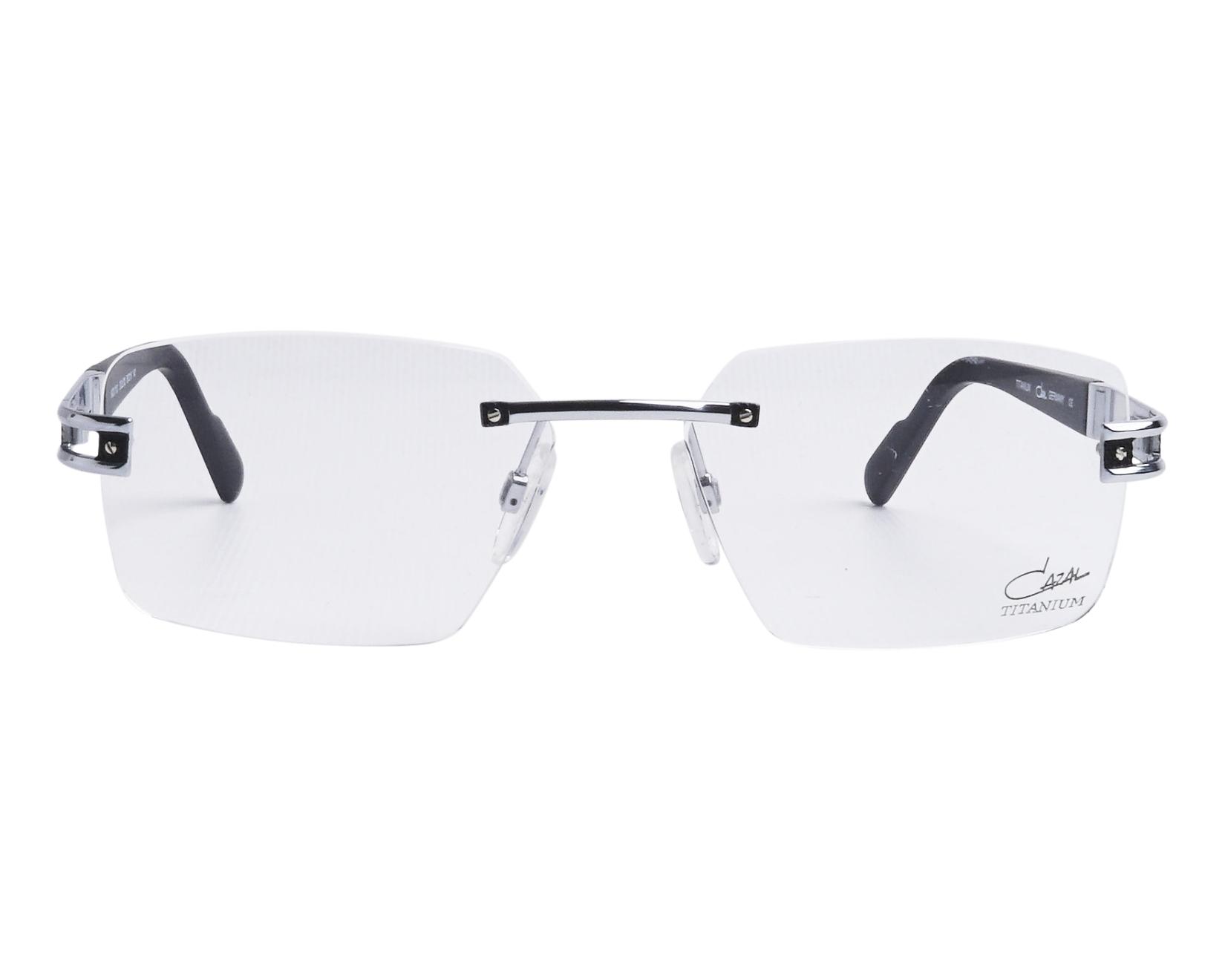 Cazal 7103 002 58-16 Acier Noir vue de face