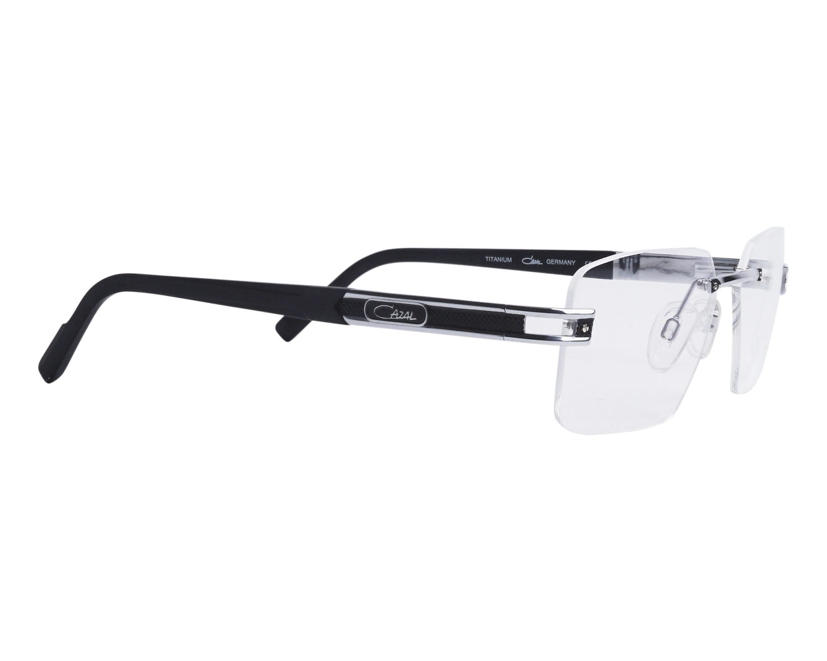 Cazal 7103 002 58-16 Acier Noir vue de c&ocirc;t&eacute;