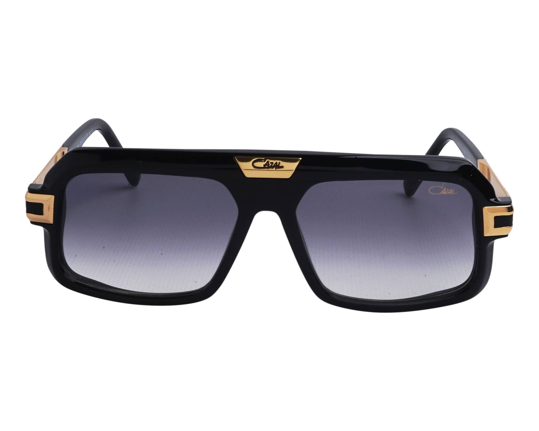 Cazal 8051 001 57-15 Noir Or vue de profil