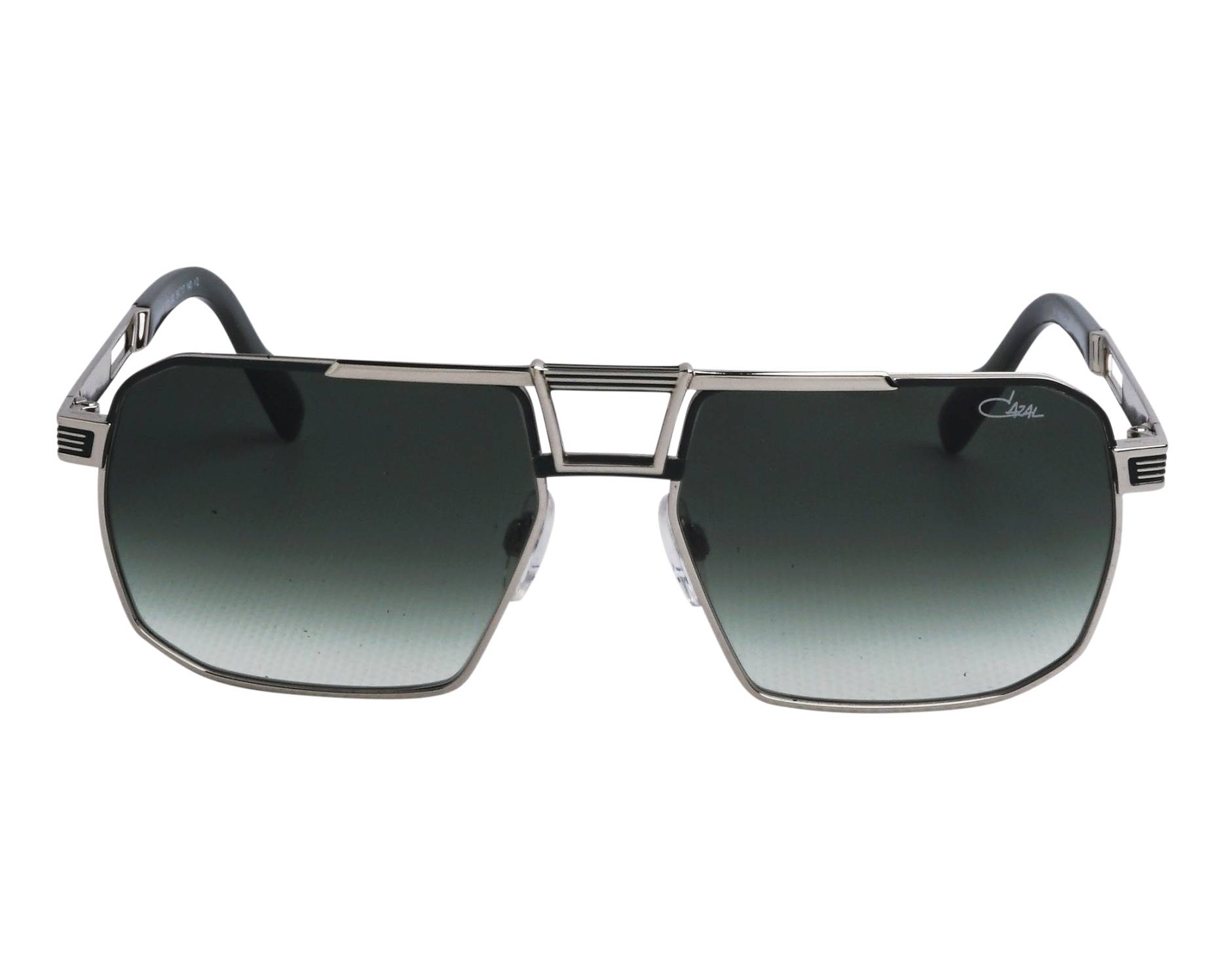 Cazal 9112 002 59-17 Acier Vert vue de profil