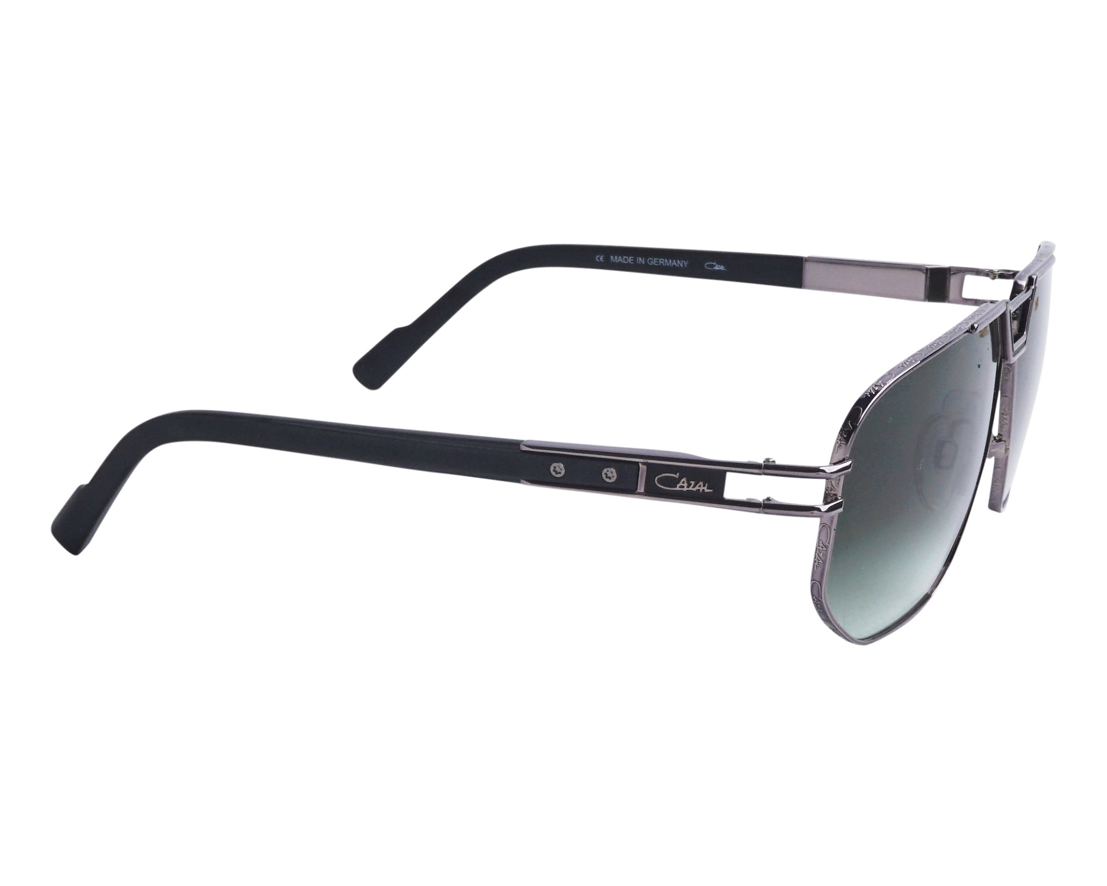 Cazal 9114 002 62-13 Acier Noir vue de c&ocirc;t&eacute;