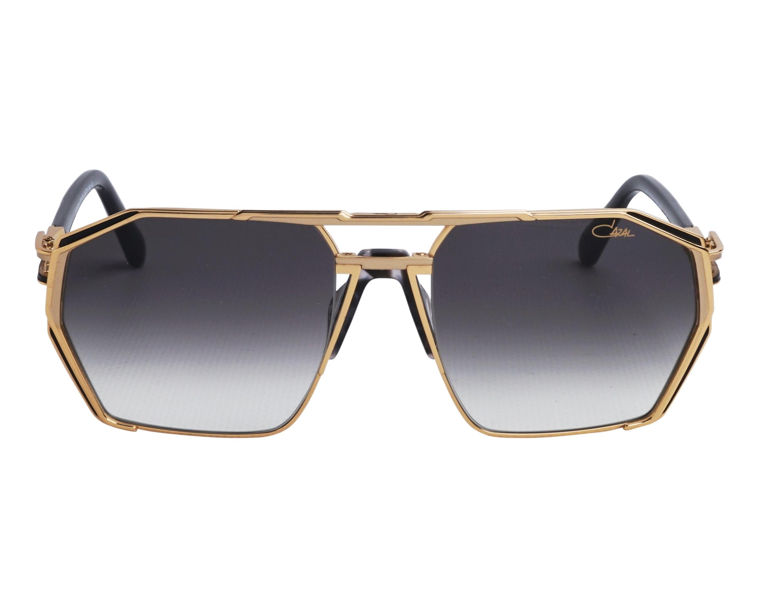 Cazal 9506 001 56-18 Gold Black vue de profil