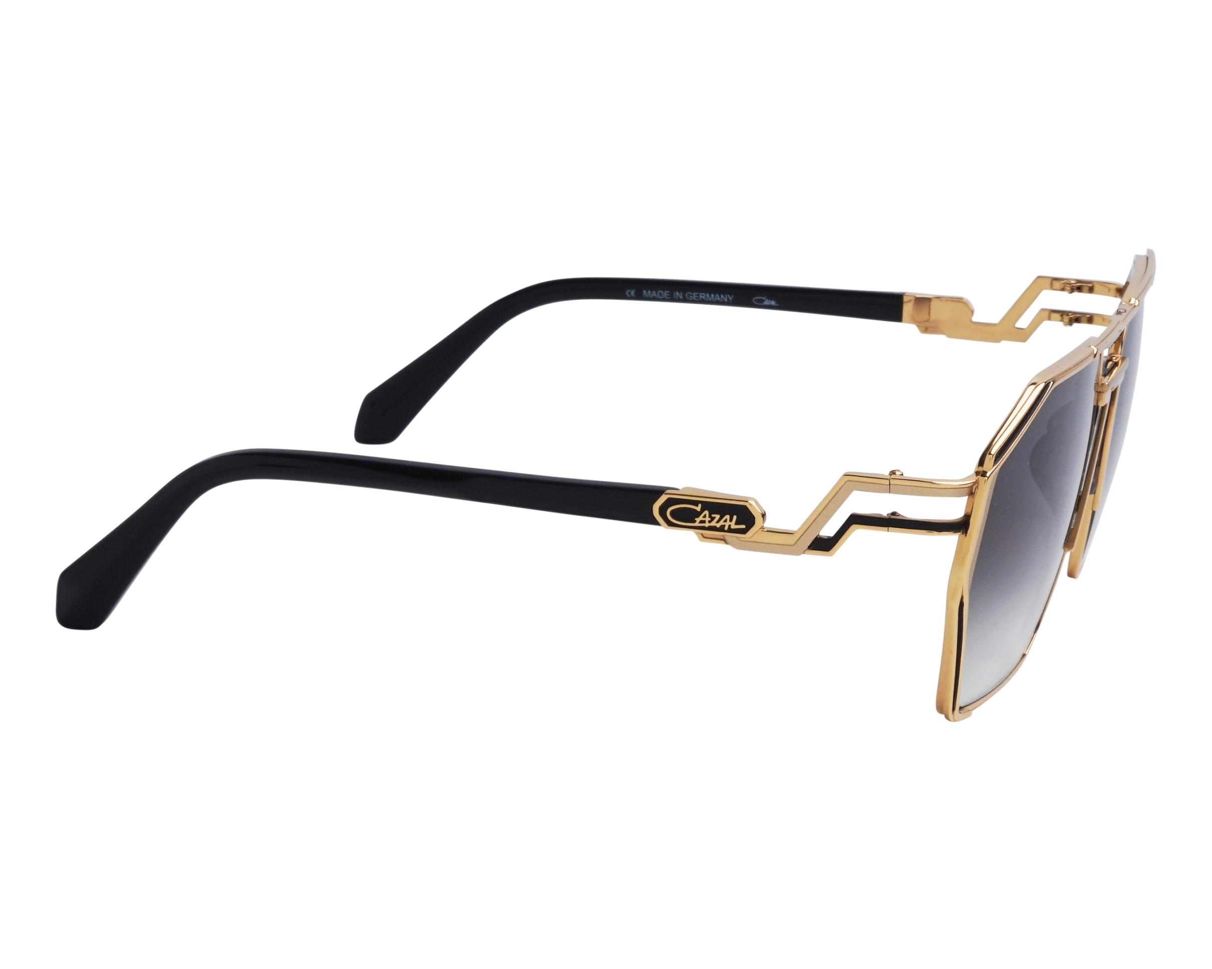 Cazal 9506 001 56-18 Gold Black vue de face