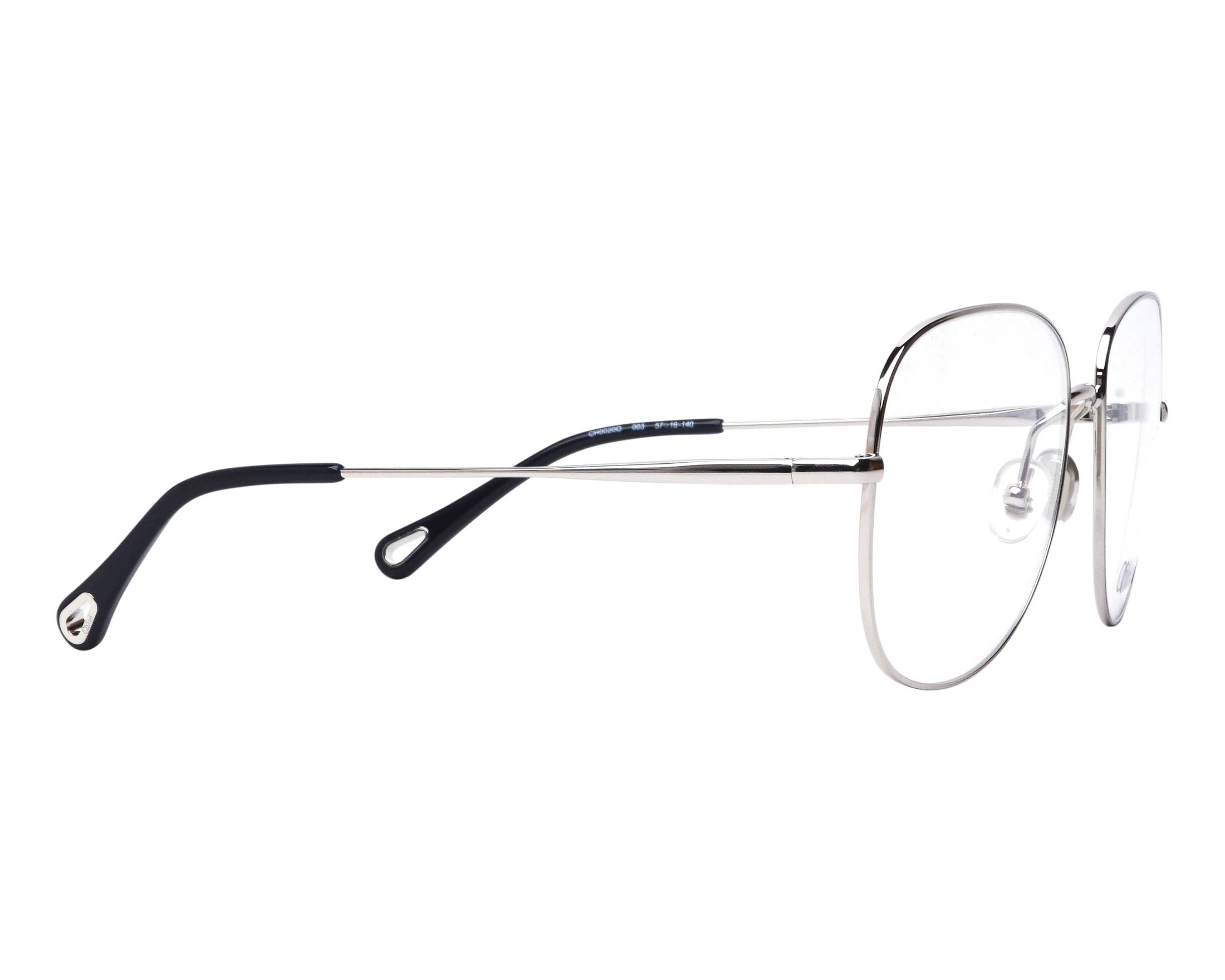 Chloe CH0020O 003 57-16 Argent Noir vue de c&ocirc;t&eacute;