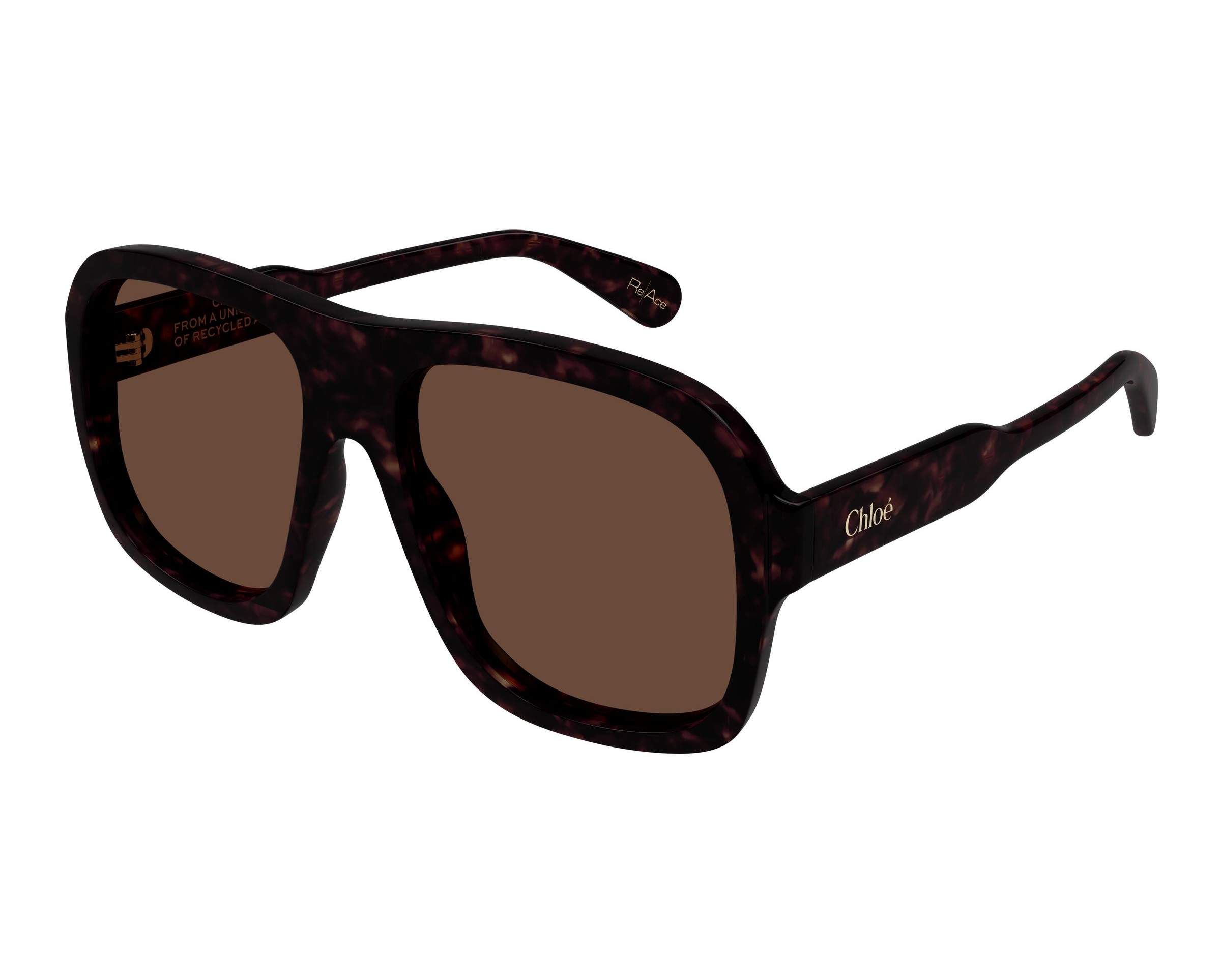 Chloe CH0331S 002 58-17 havana  vue de c&ocirc;t&eacute;