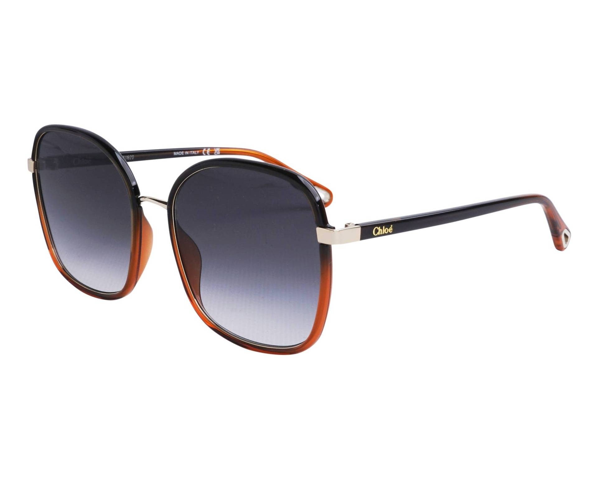 Chloe CH0031S 005 59-19 Noir Marron vue de profil