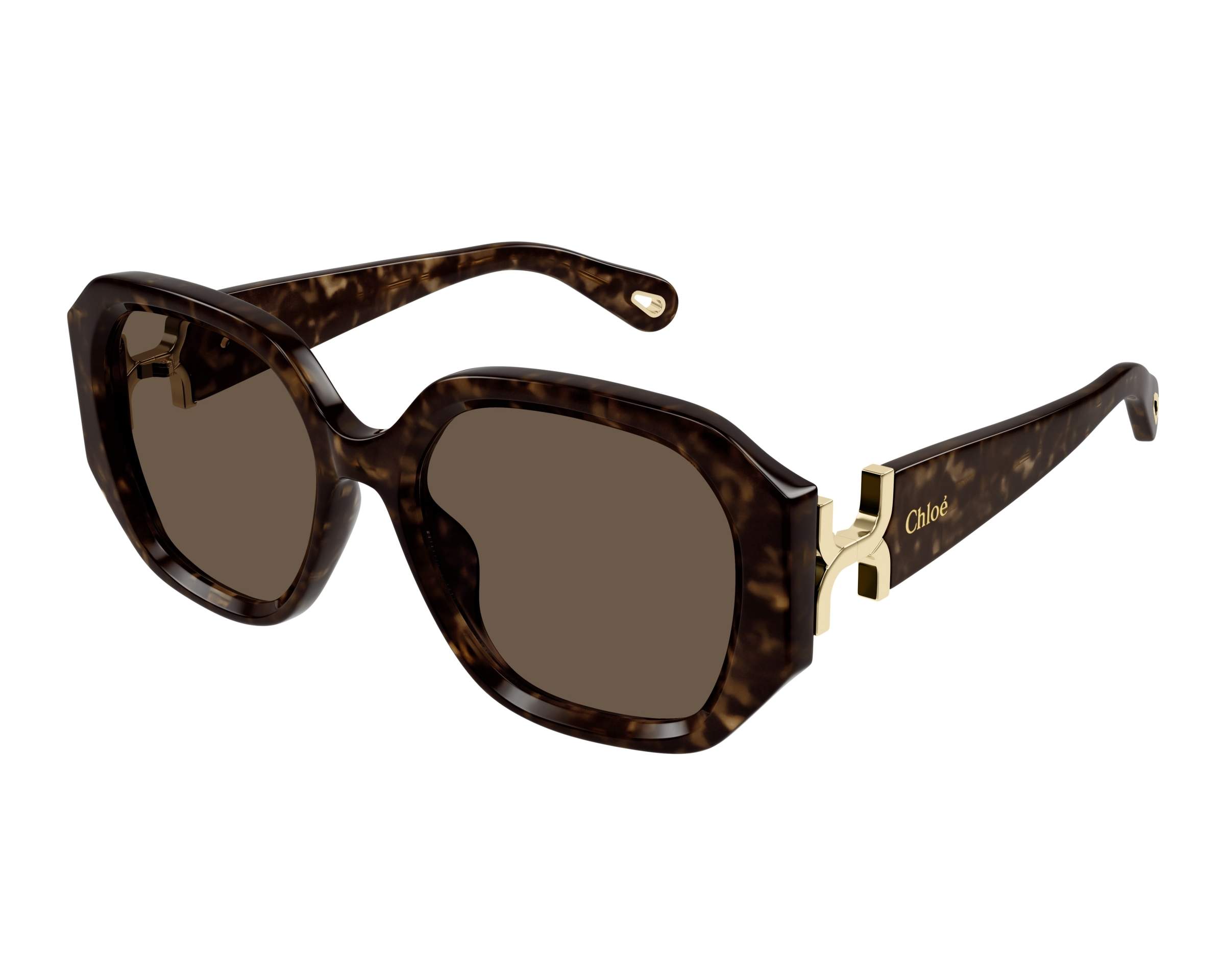 Chloe CH0236S 002 56-19 Havane  vue de profil