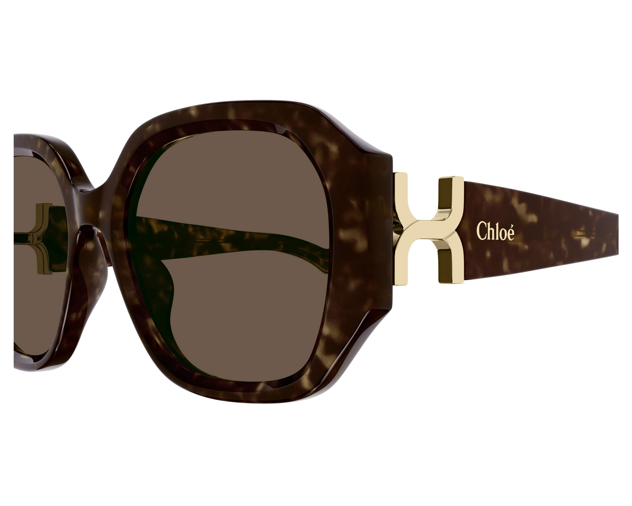 Chloe CH0236S 002 56-19 Havane  vue de c&ocirc;t&eacute;