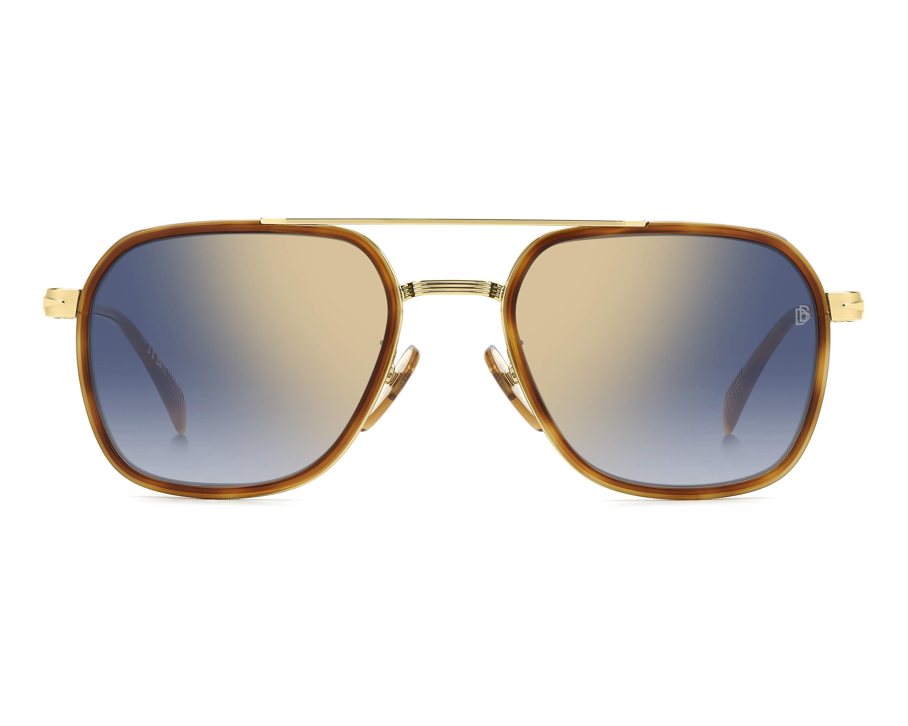 Lunettes De Soleil David Beckham DB 7126/S EX4 Brown Horn - Taille 51/23/150, Neuf Avec étiquettes