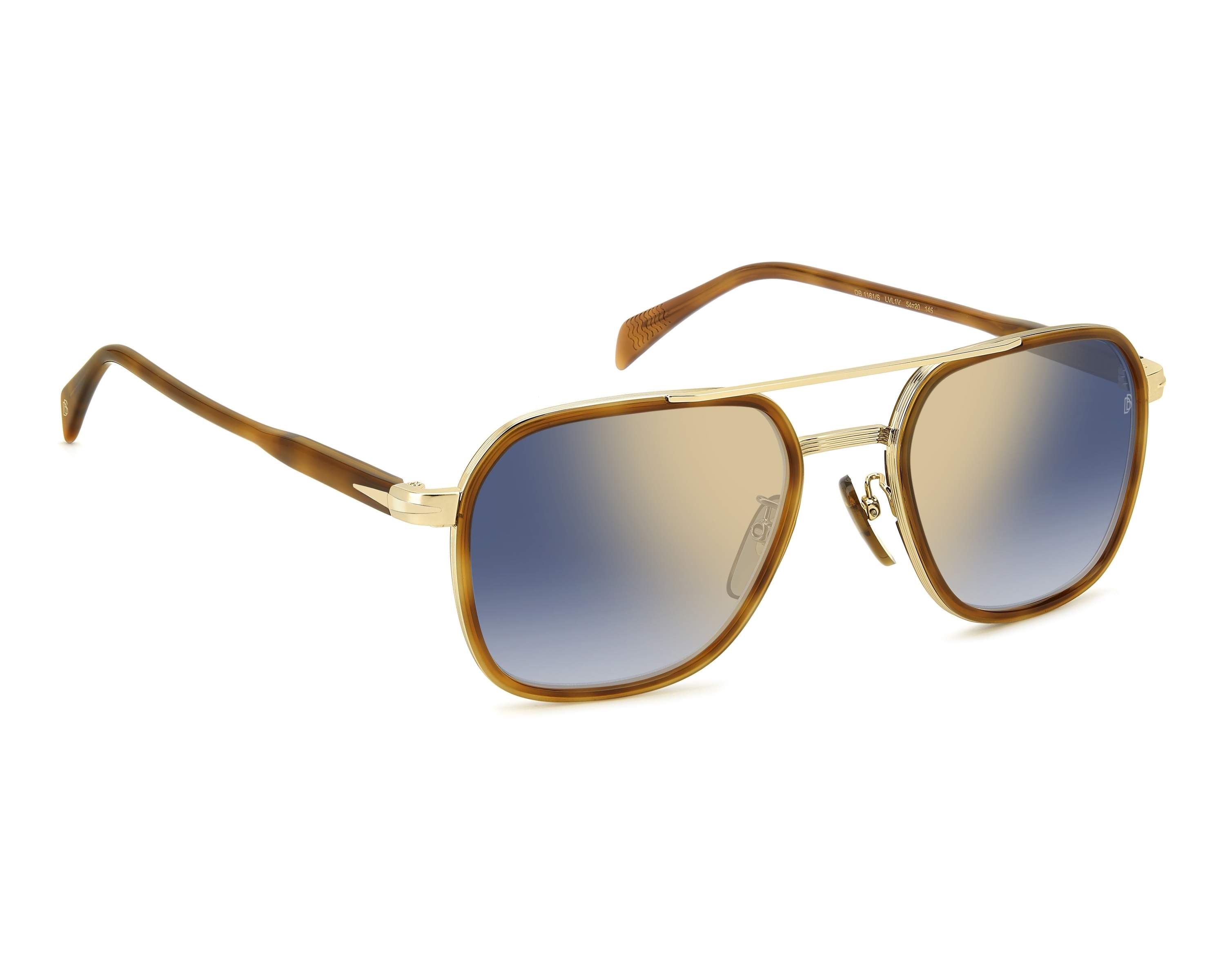 Lunettes De Soleil David Beckham DB 1161 - Havana Gold, 54/20/145, Neuf Avec étui