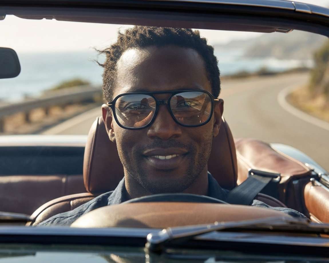 David Beckham DB-1182 2M2 54-17 Noir Or vue 360 degr&eacute;s 6