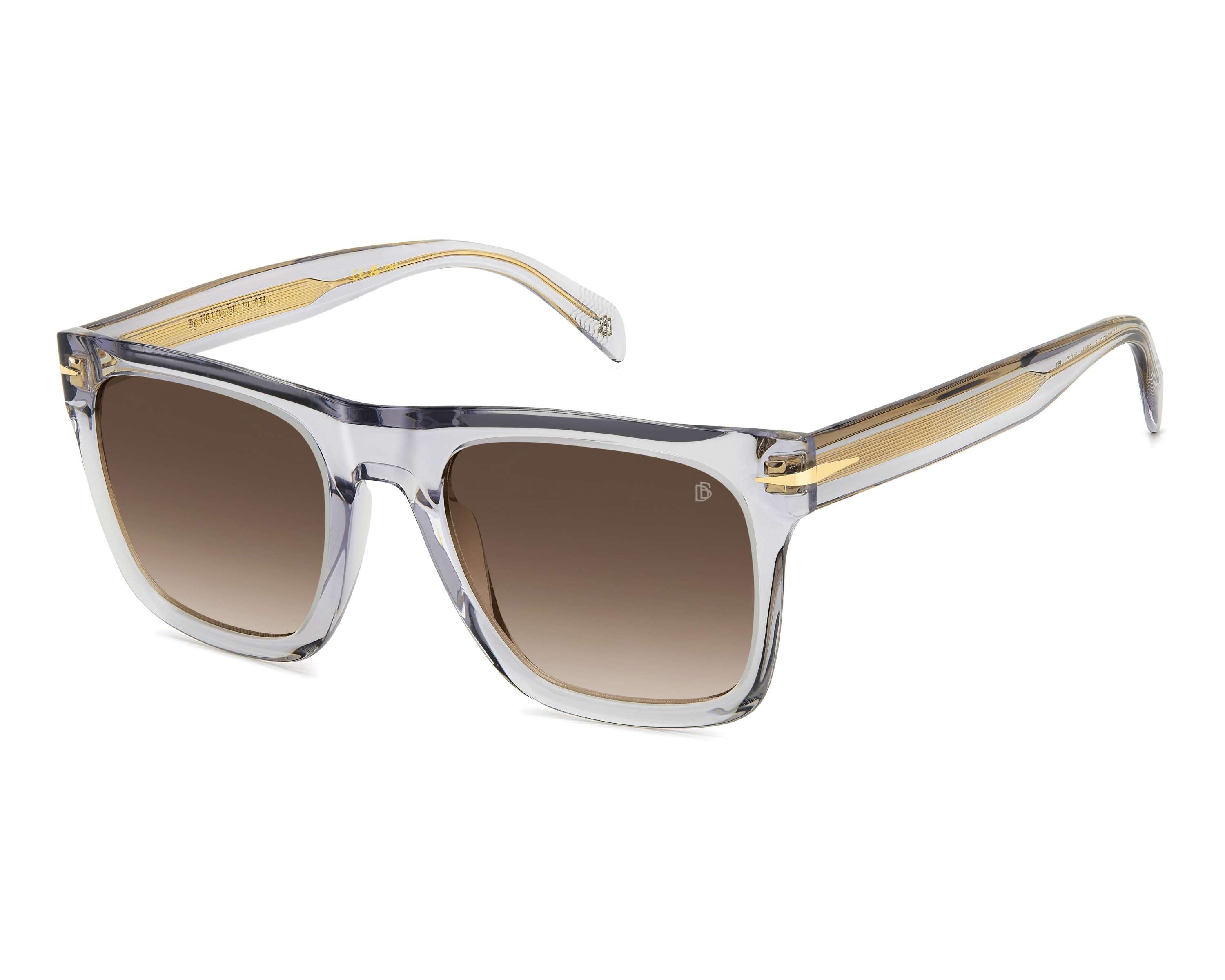 David Beckham DB-7000-S-FLAT 63M/HA - Gris  vue 360 degr&eacute;s 1