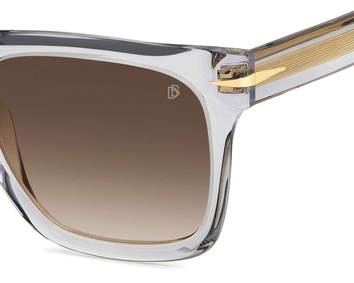 David Beckham DB-7000-S-FLAT 63M/HA - Gris  vue 360 degr&eacute;s 4
