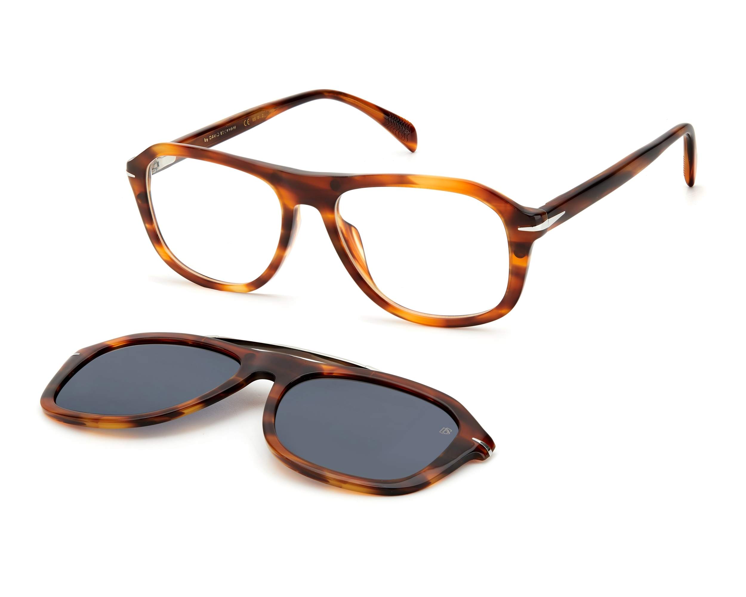 David Beckham DB-7006-G-CS EX4 54-17 Brown Steel vue 360 degr&eacute;s 3