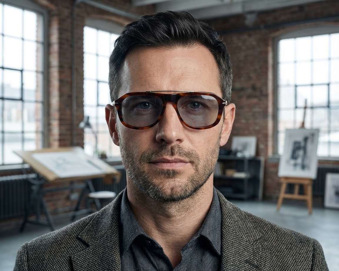 David Beckham DB-7006-G-CS EX4 54-17 Brown Steel vue 360 degr&eacute;s 7