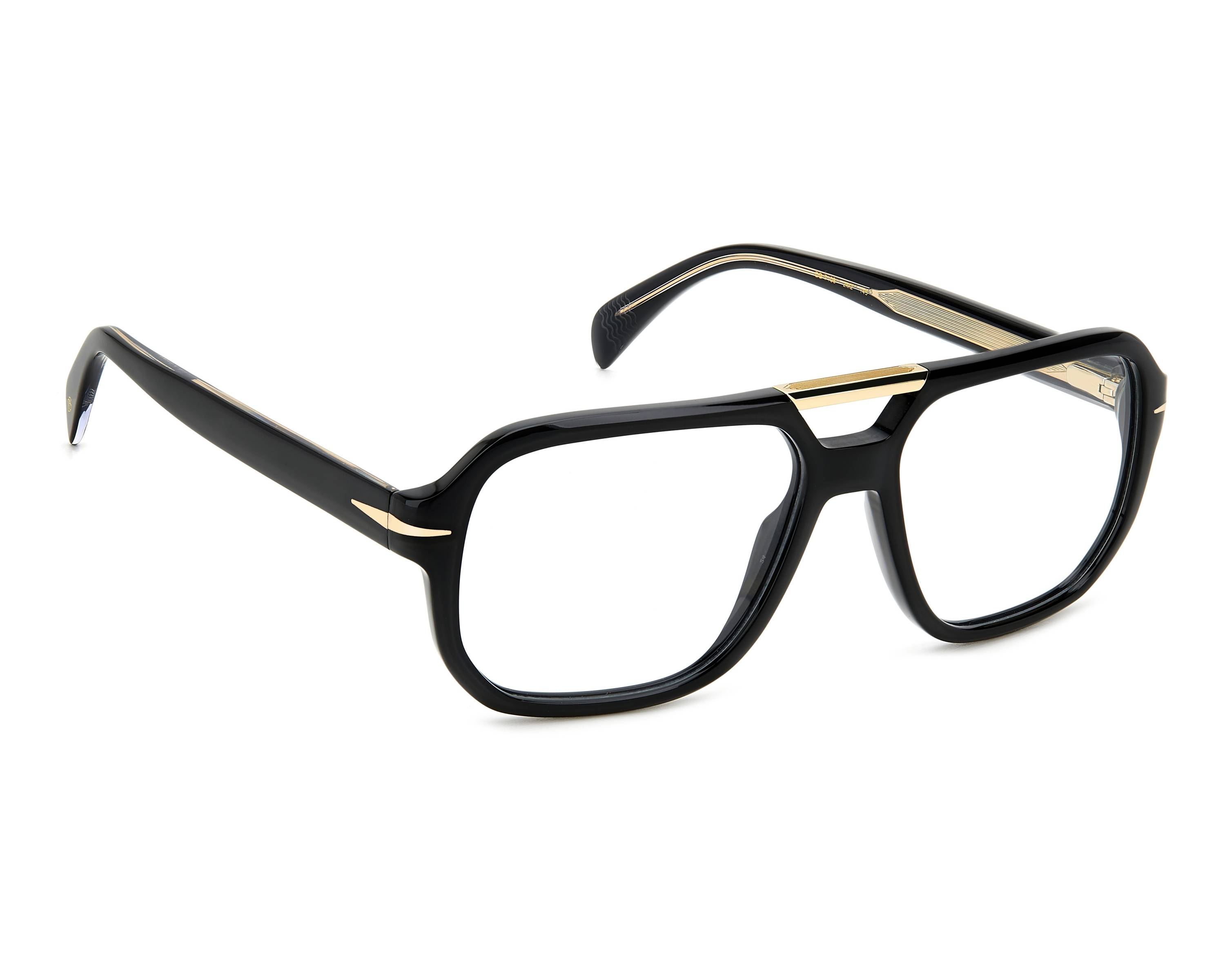 David Beckham DB-7108 2M2 56-16 Noir Or vue 360 degr&eacute;s 2