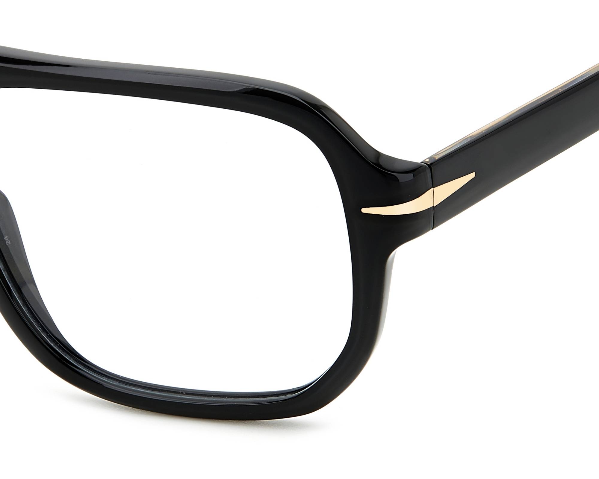 David Beckham DB-7108 2M2 56-16 Noir Or vue 360 degr&eacute;s 4