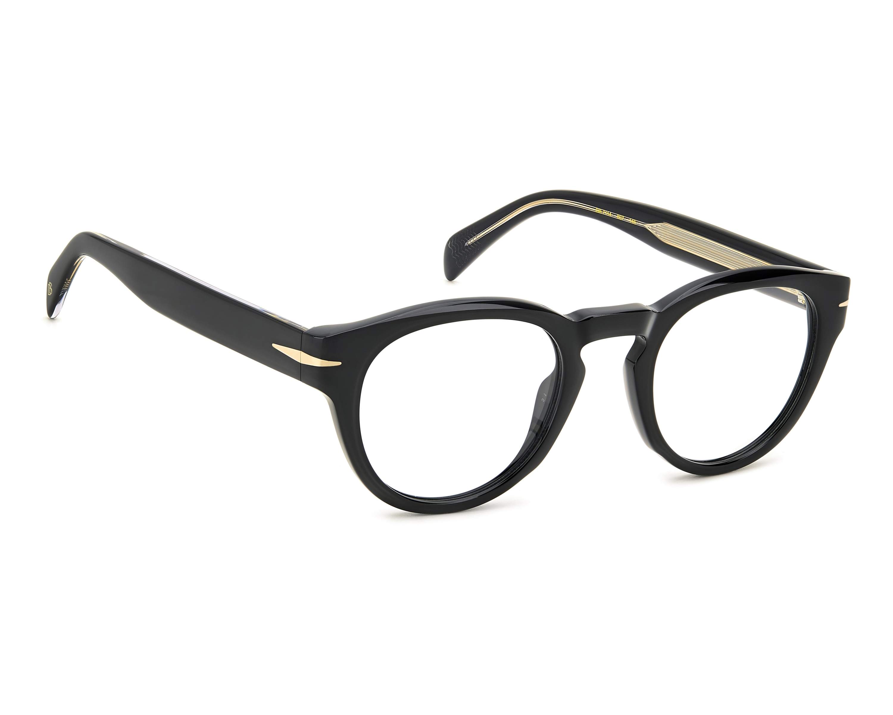 David Beckham DB-7114 807 48-22 Noir  vue de face