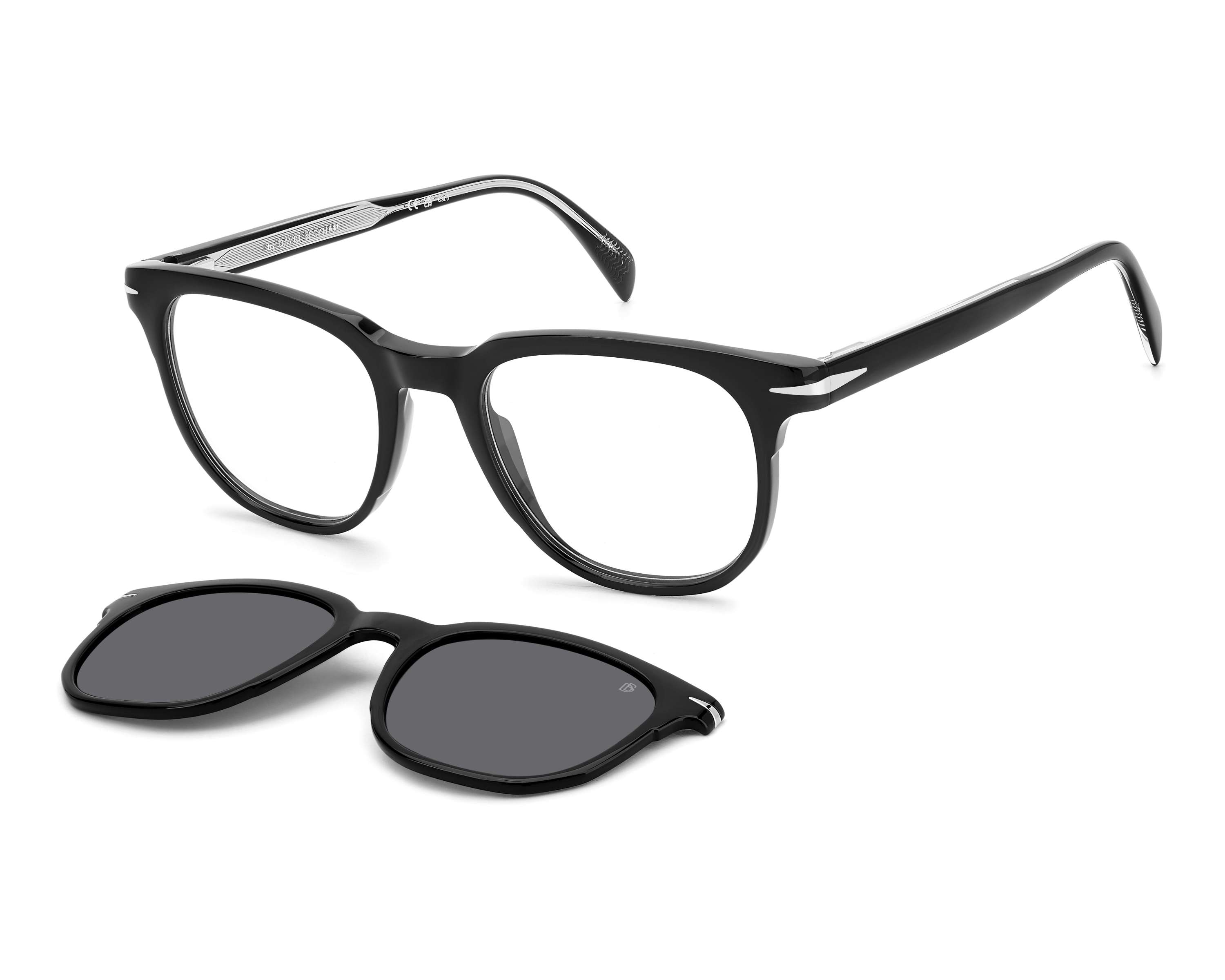 David Beckham DB-7120-CS 807/M9 51-20 Noir  vue 360 degr&eacute;s 1