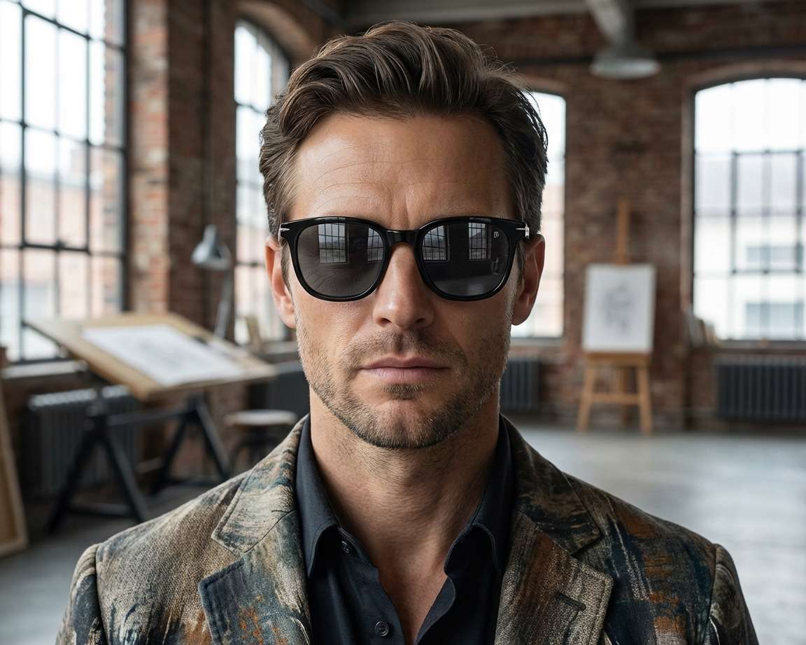 David Beckham DB-7120-CS 807/M9 51-20 Noir  vue 360 degr&eacute;s 7
