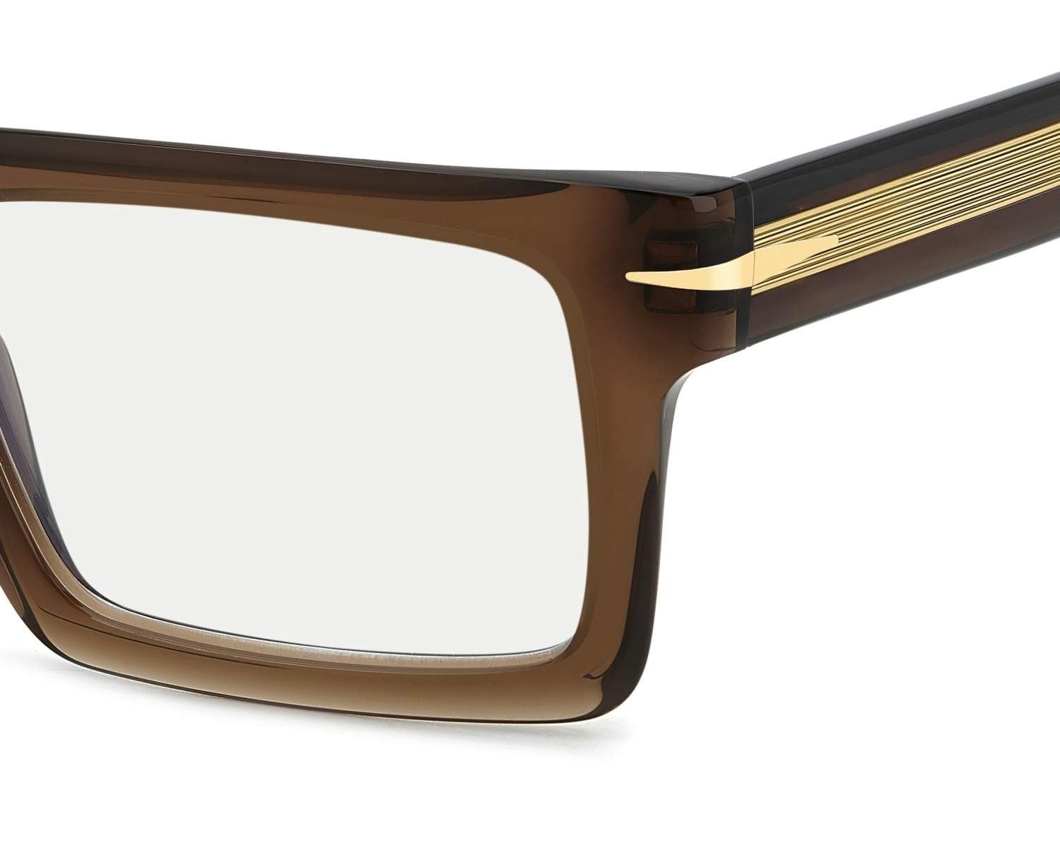 Lunettes De Vue David Beckham DB 7128 - Monture Noir Or, Taille 56/18/150, Homme, Neuves étiquetées