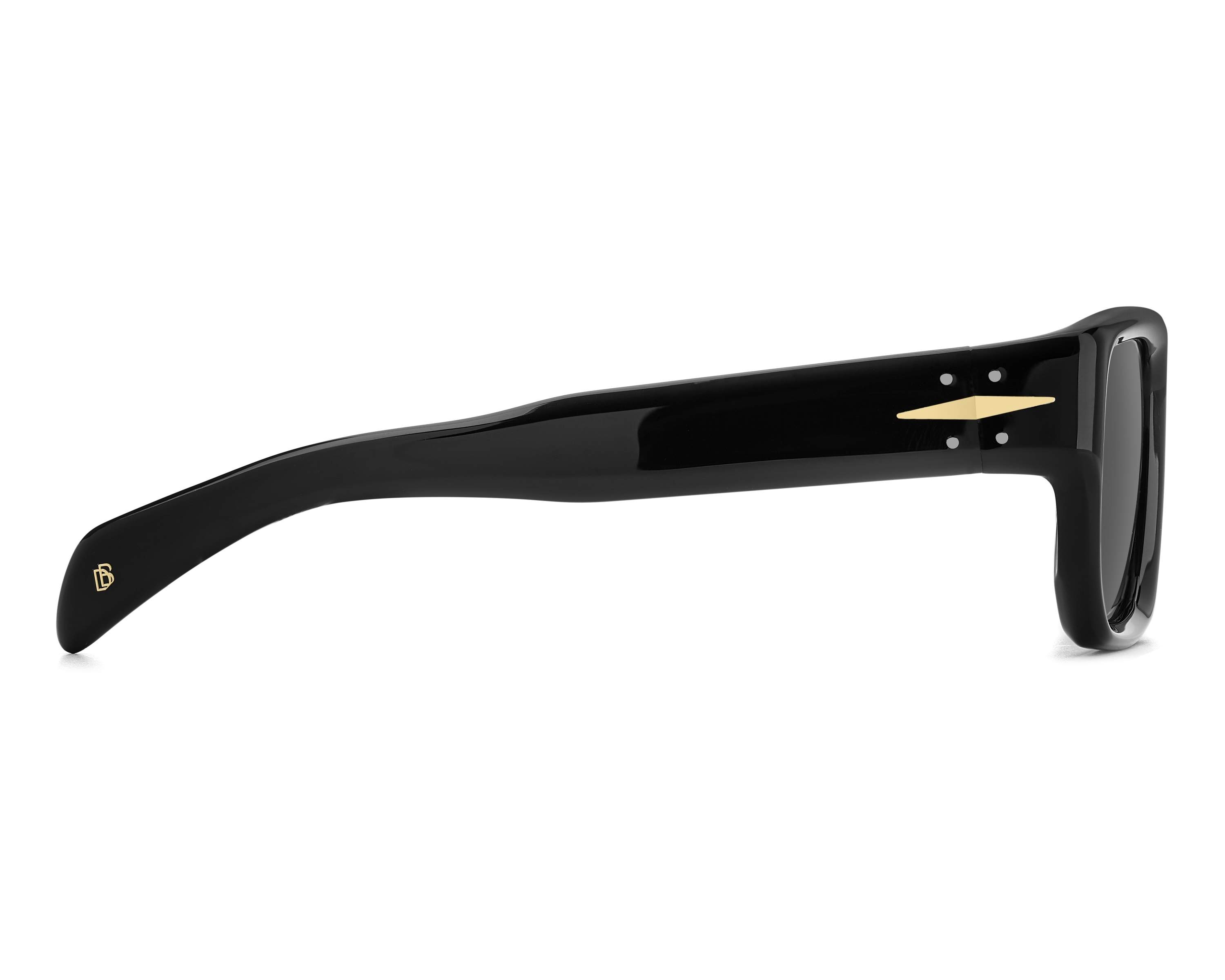 NWT David Beckham DB 1132/F/S-0RHL IR Black Oval 60mm Sunglasses Opticontacts.com -- David Beckham DB 1132/F/S main image 2