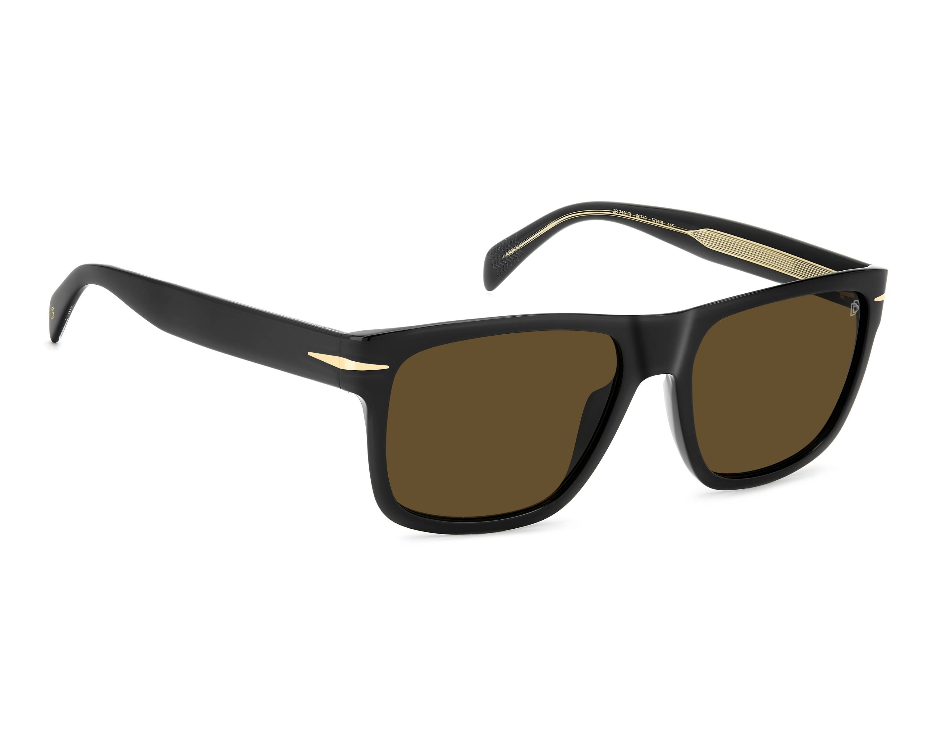David Beckham DB-7150-S 807/70 57-18 Noir  vue 360 degr&eacute;s 2