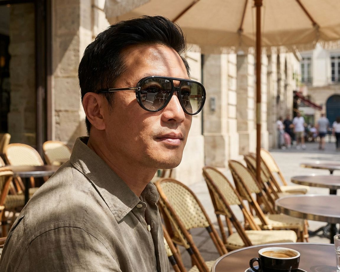 David Beckham DB-99-VOYAGER 2M2/CS 61-15 Noir Or vue 360 degr&eacute;s 8