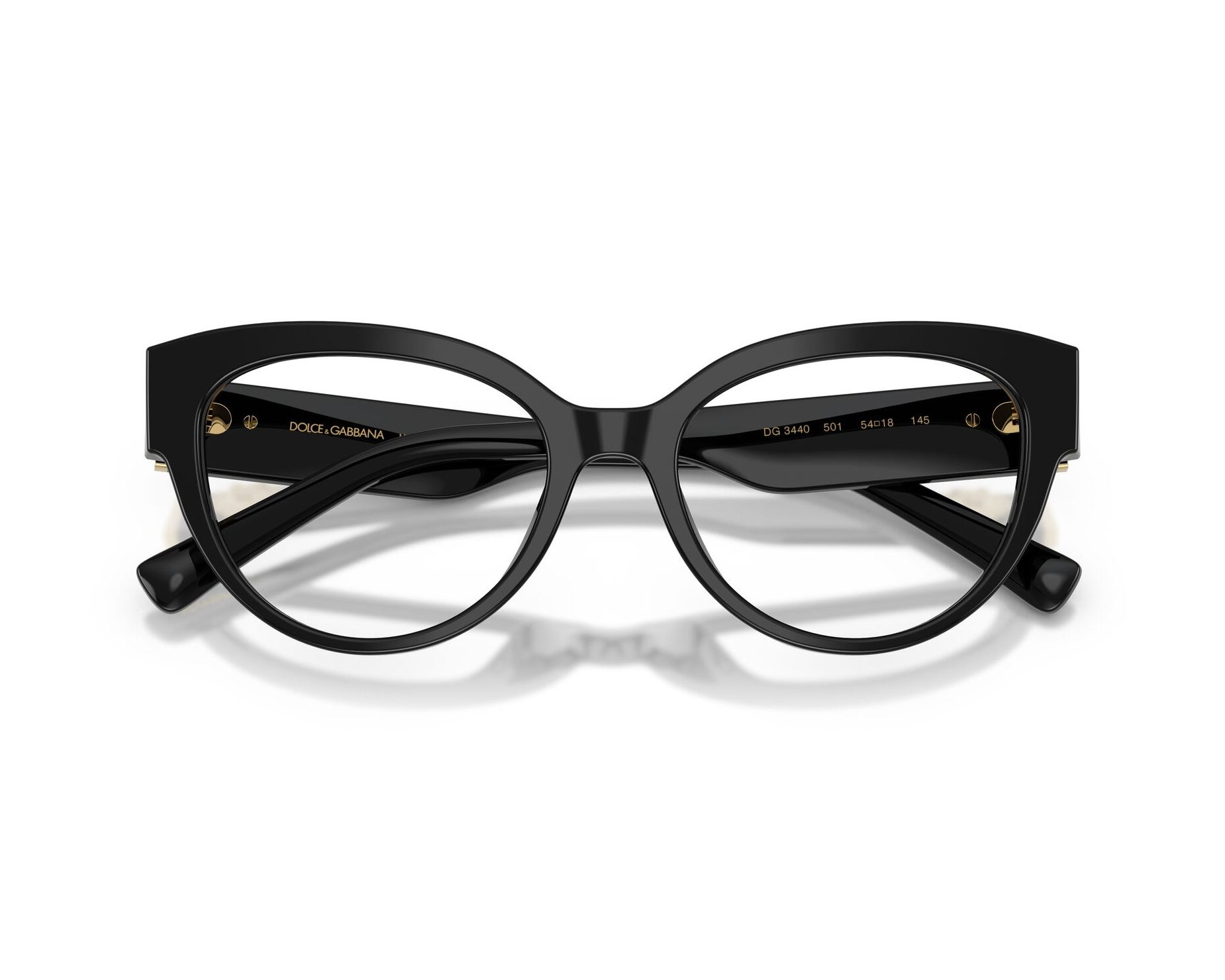 Dolce & Gabbana DG3440 501 52-18 Negra  vue 360 degr&eacute;s 5