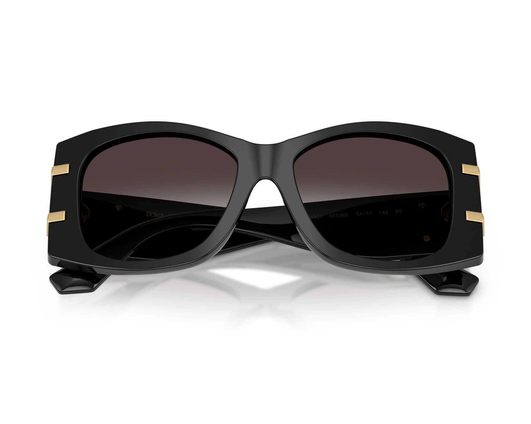 Dolce & Gabbana DG4501 501/8G 54-17 Noir  vue 360 degr&eacute;s 1