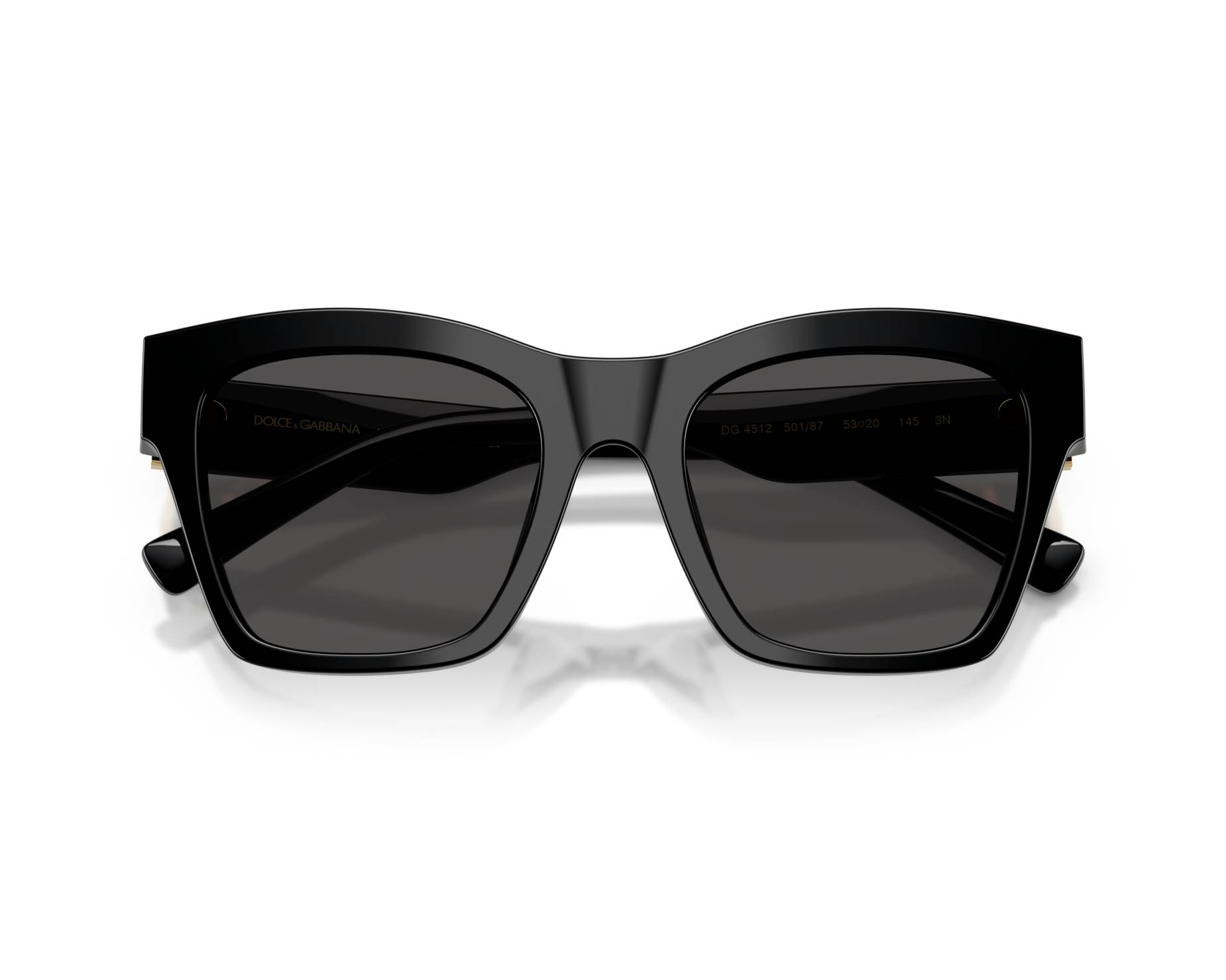 Dolce & Gabbana DG4512 501/87 53-20 Black  vue 360 degr&eacute;s 5