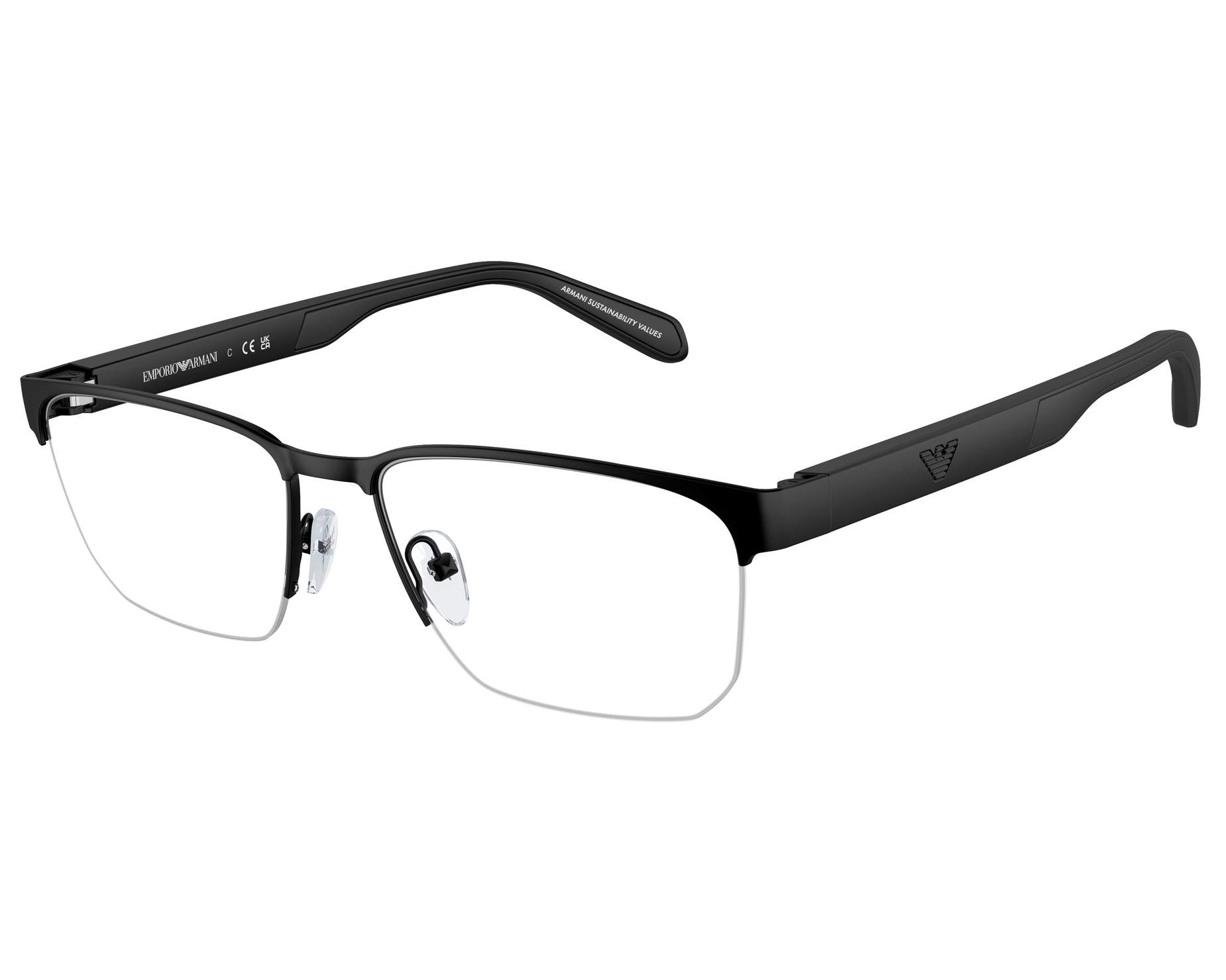 Emporio Armani EA1162 3001 56-17 Black  vue 360 degr&eacute;s 1