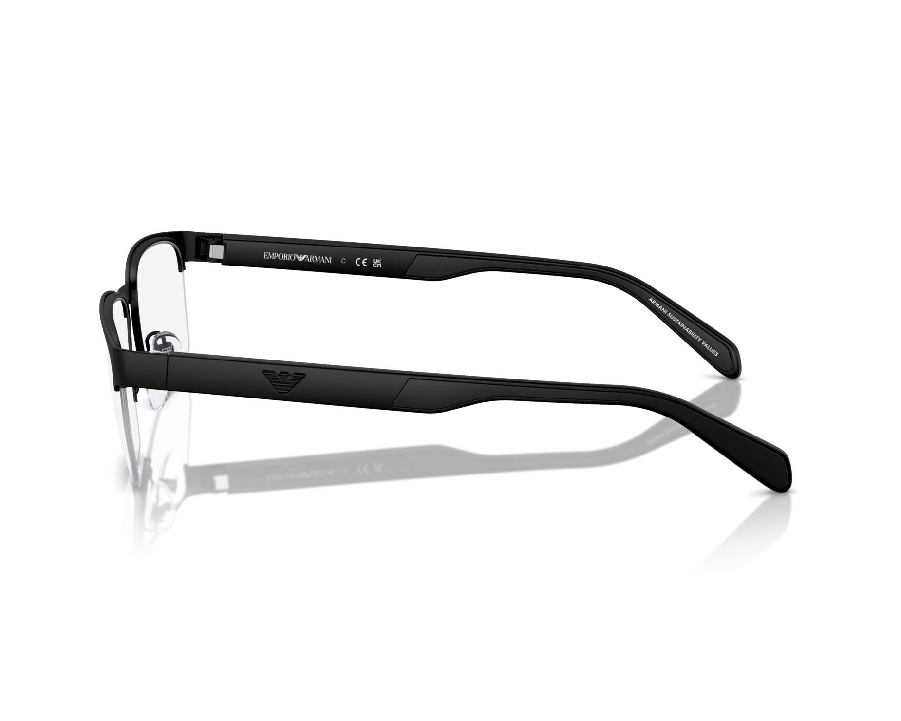 Emporio Armani EA1162 3001 56-17 Black  vue 360 degr&eacute;s 7