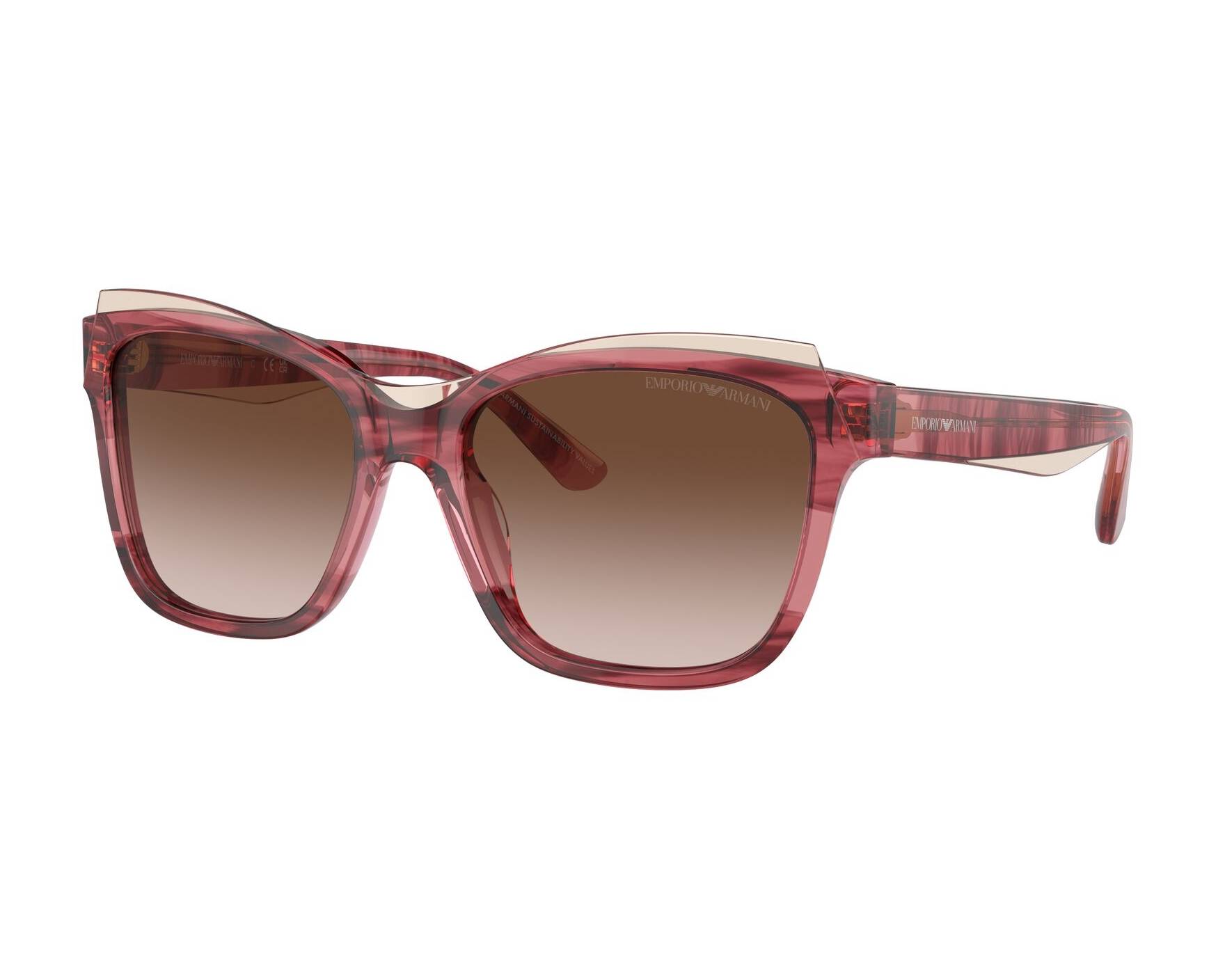 Emporio Armani EA4209 605713 54-17 Rouge  vue 360 degr&eacute;s 2