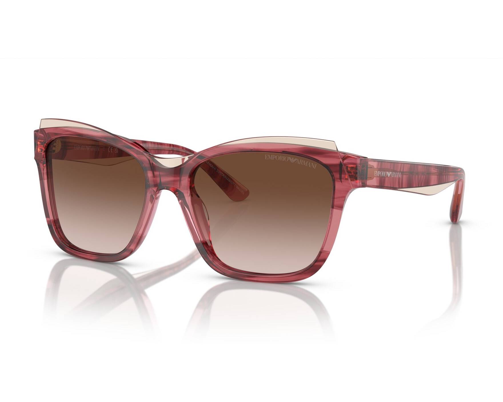 Emporio Armani EA4209 605713 54-17 Rouge  vue 360 degr&eacute;s 7