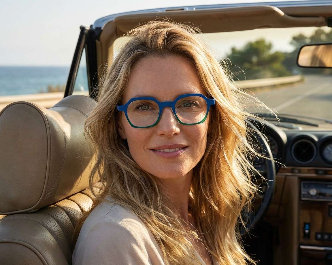 Etnia Barcelona BRUTAL NO24 GRBL 47-22 Vert Bleu autre vue