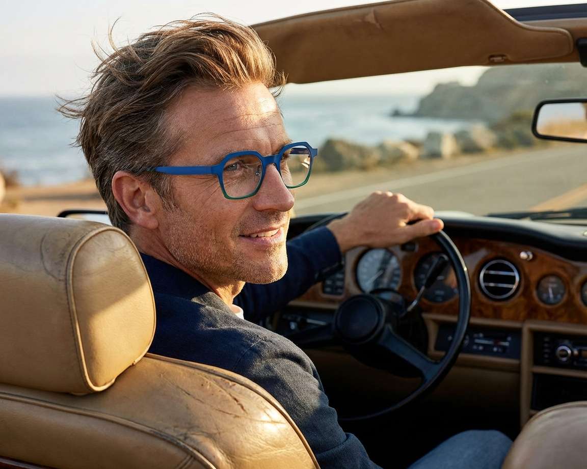 Etnia Barcelona BRUTAL NO24 GRBL 47-22 Vert Bleu autre vue