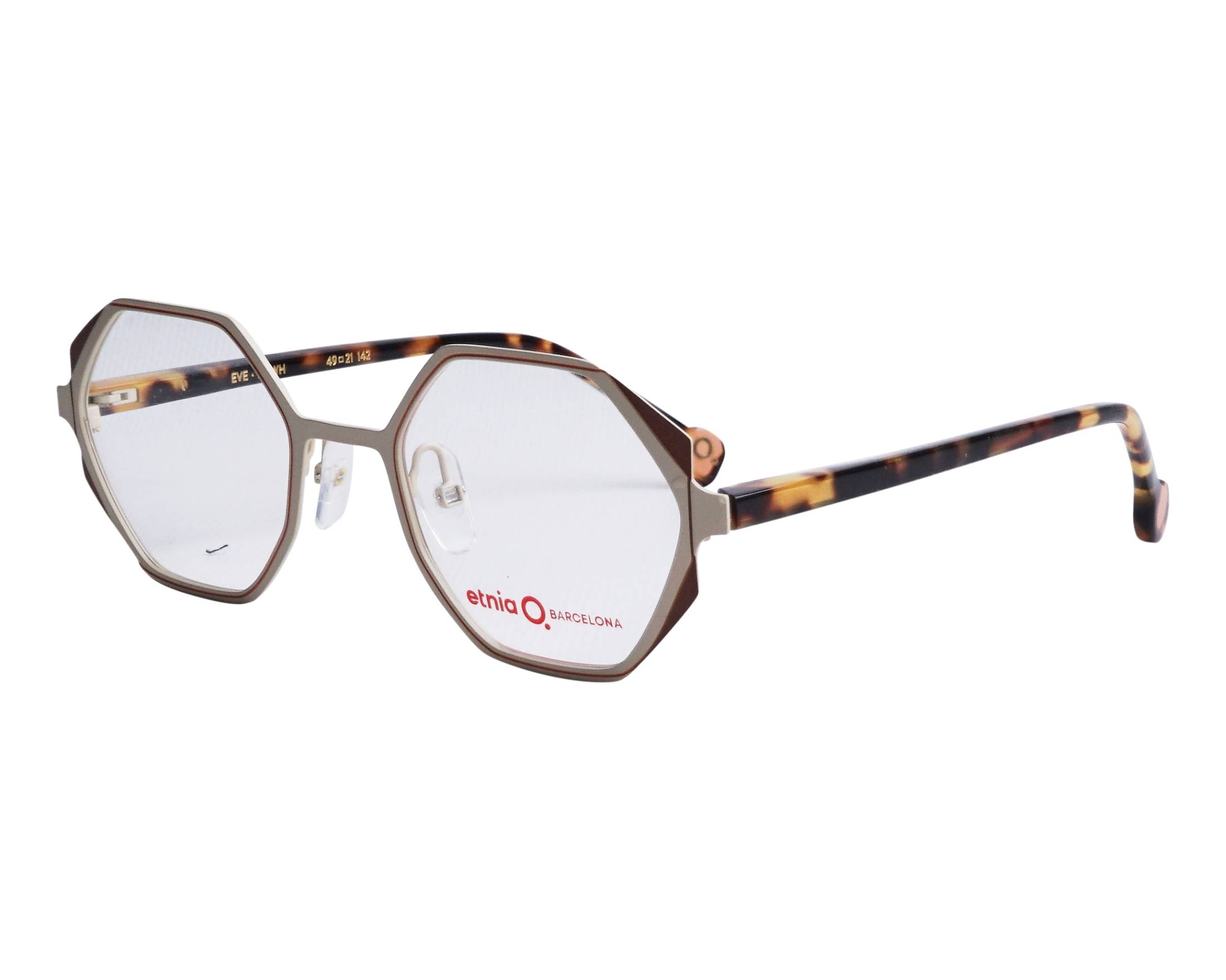 Etnia Barcelona EVE BRWH 49-21 Marron Blanc vue de face