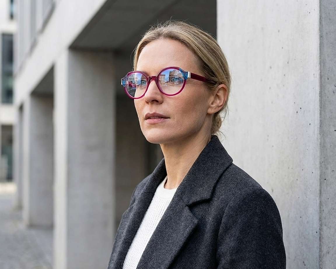 Etnia Barcelona HORUS FUBL 49-20 Fuchsia Blanc cassé autre vue