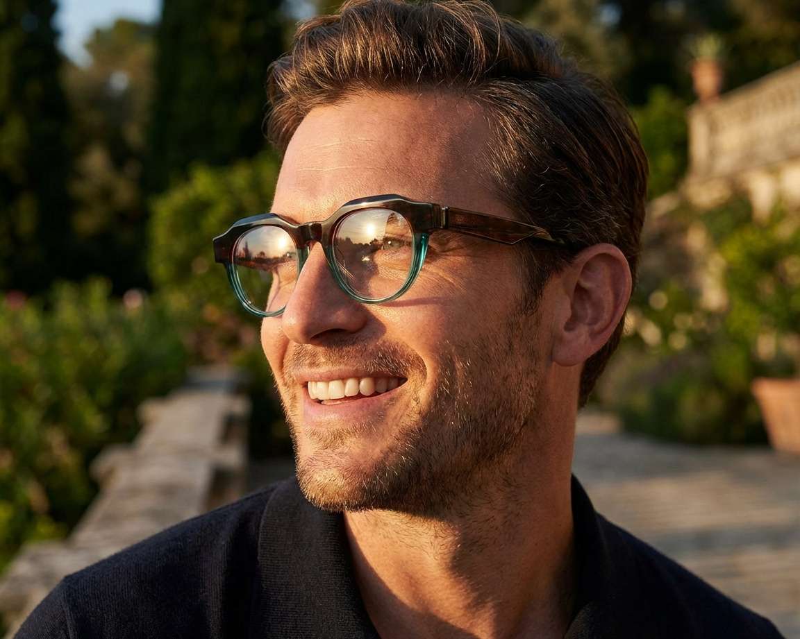 Etnia Barcelona JAVI HVGR 49-21 Havane Turquoise autre vue