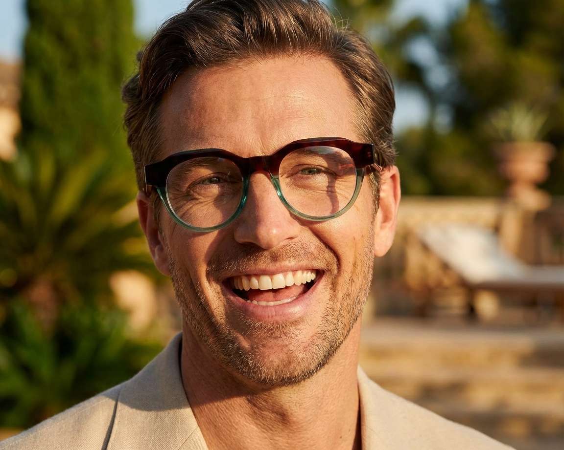 Etnia Barcelona JAVI HVGR 49-21 Havane Turquoise autre vue