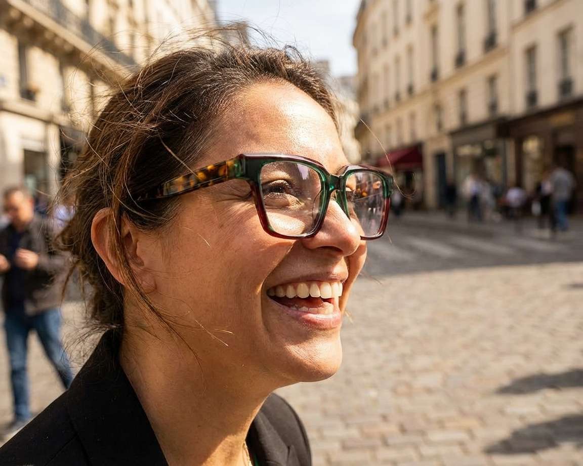 Etnia Barcelona MERYL GRBX 52-16 Vert Marron autre vue