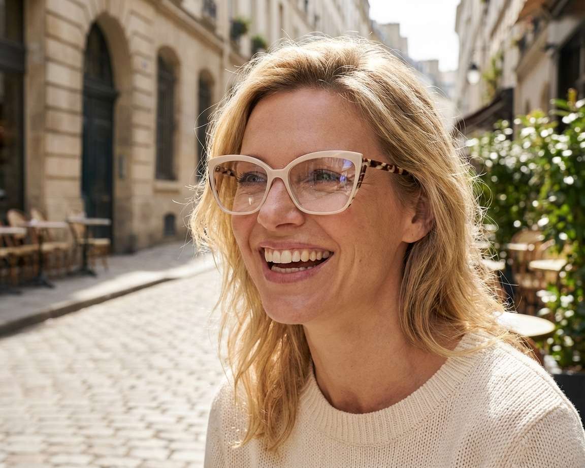 Etnia Barcelona ZAZ WHZE 54-15 Blanc cassé Zèbre autre vue