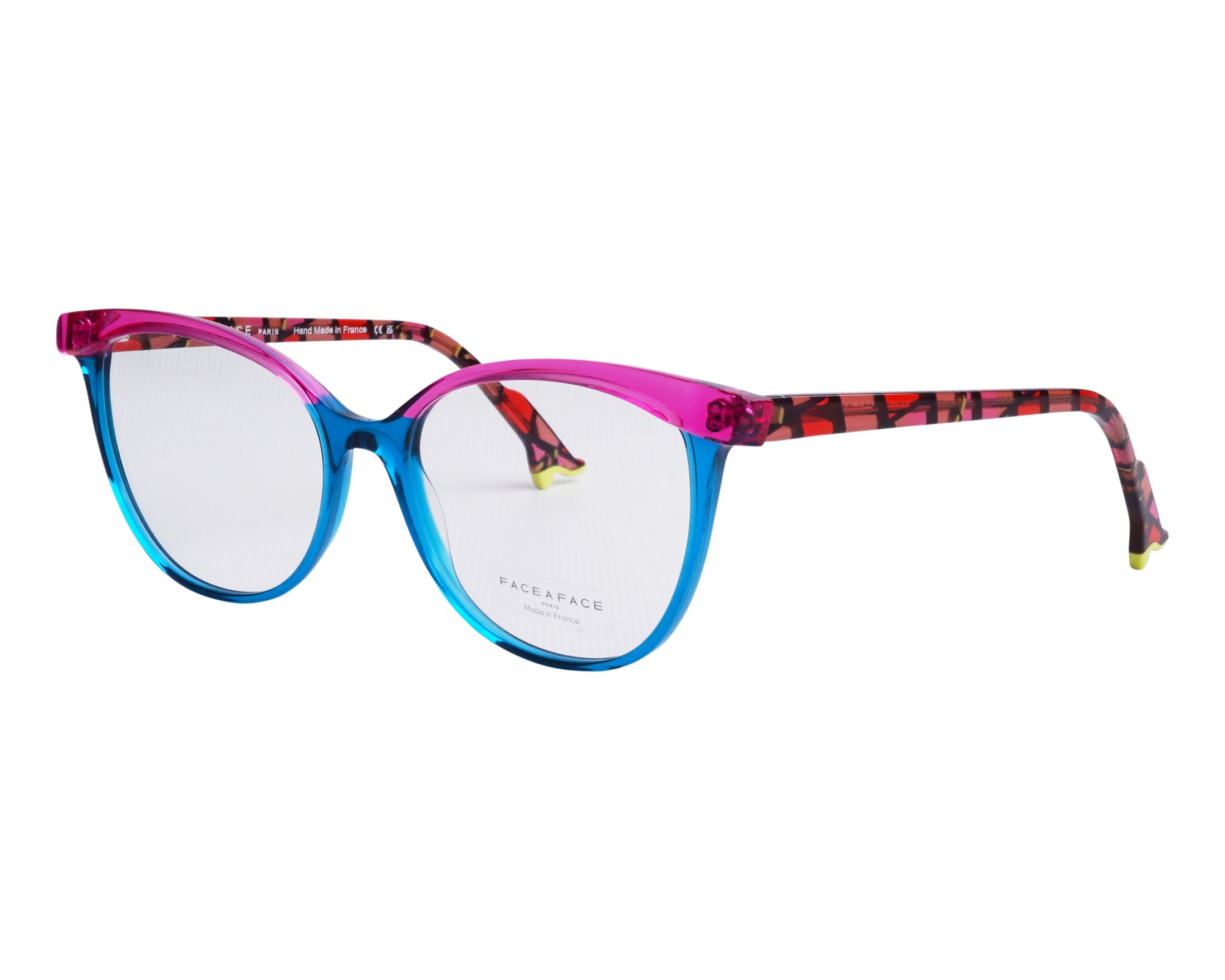 Face a Face BOCCA-KAHL-3 084 55-16 Fuchsia Bleu vue de profil