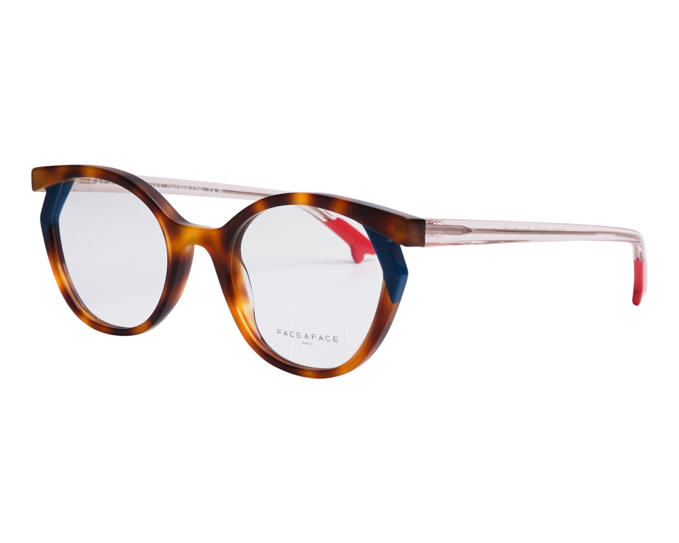 Face a Face BOCCA-KUMA-1 238 50-20 Havane miel Rouge vue de profil