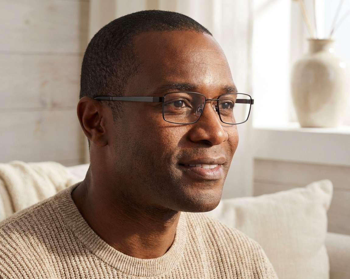 Flexon E1028 001 51-17 Noir  vue de face