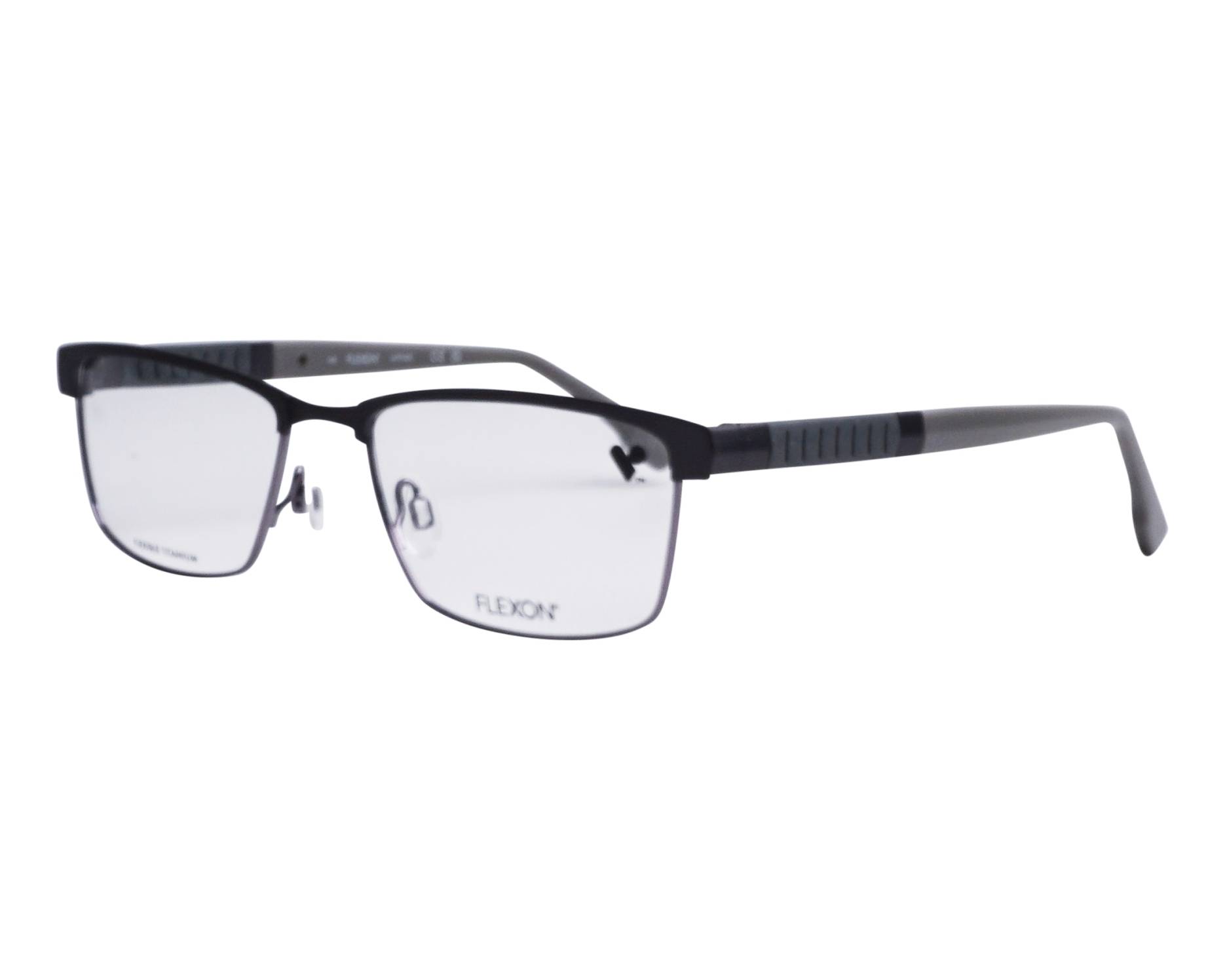 Flexon E1110 033 55-18 Noir Gunmetal vue 360 degr&eacute;s 1